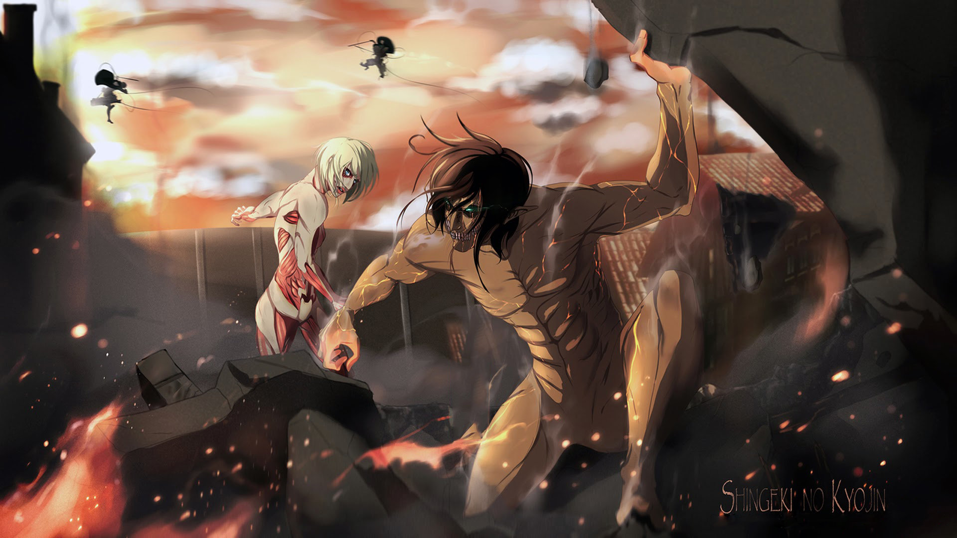 High resolution Eren Yeager full hd background ID:206154 for computer