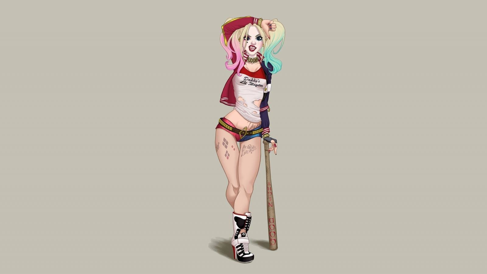 Download hd 1600x900 Harley Quinn computer background ID:240727 for free