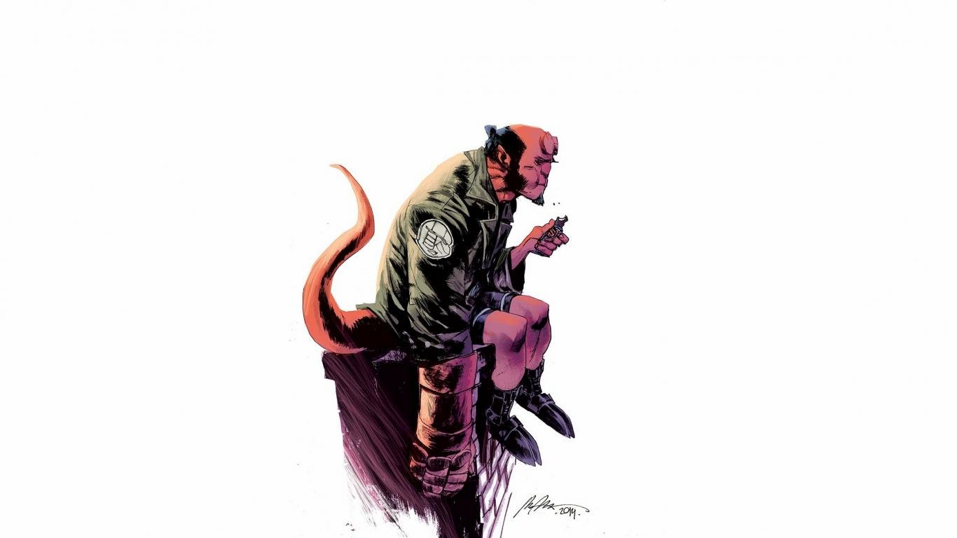 Download hd 1366x768 Hellboy PC wallpaper ID:397676 for free