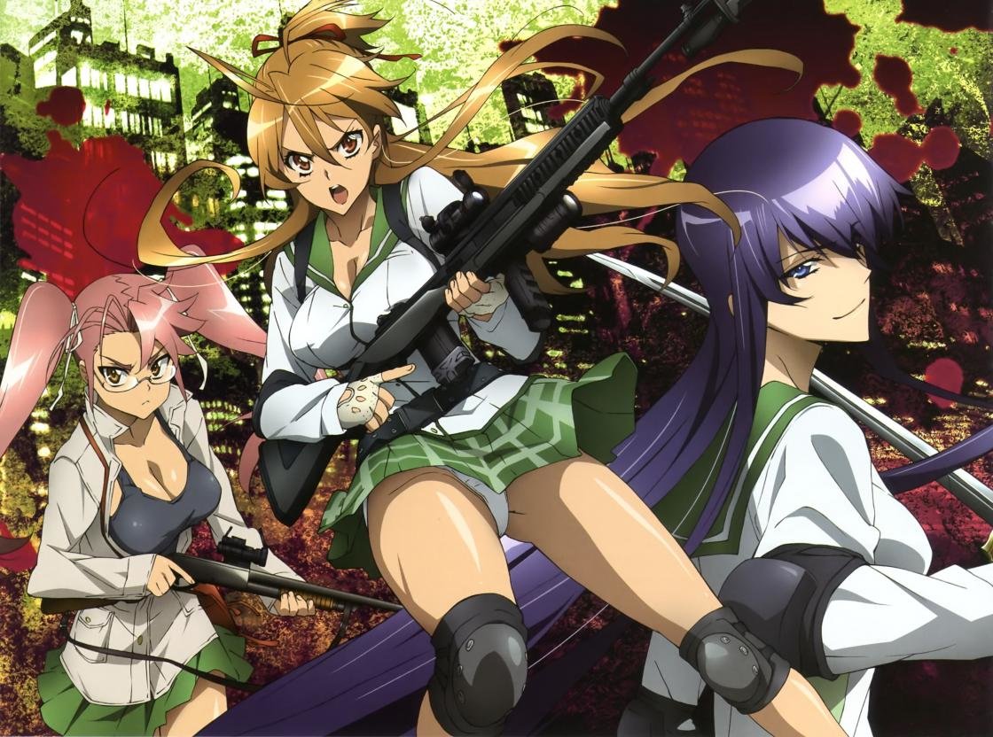 Free download Highschool Of The Dead background ID:447751 hd 1120x832 for desktop