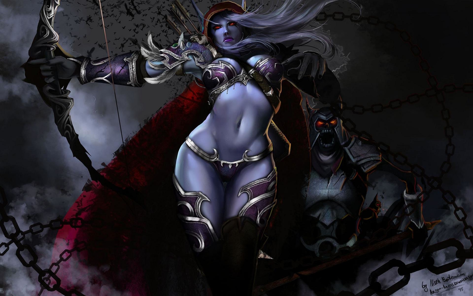 Download hd 1920x1200 Sylvanas Windrunner PC wallpaper ID:245181 for free