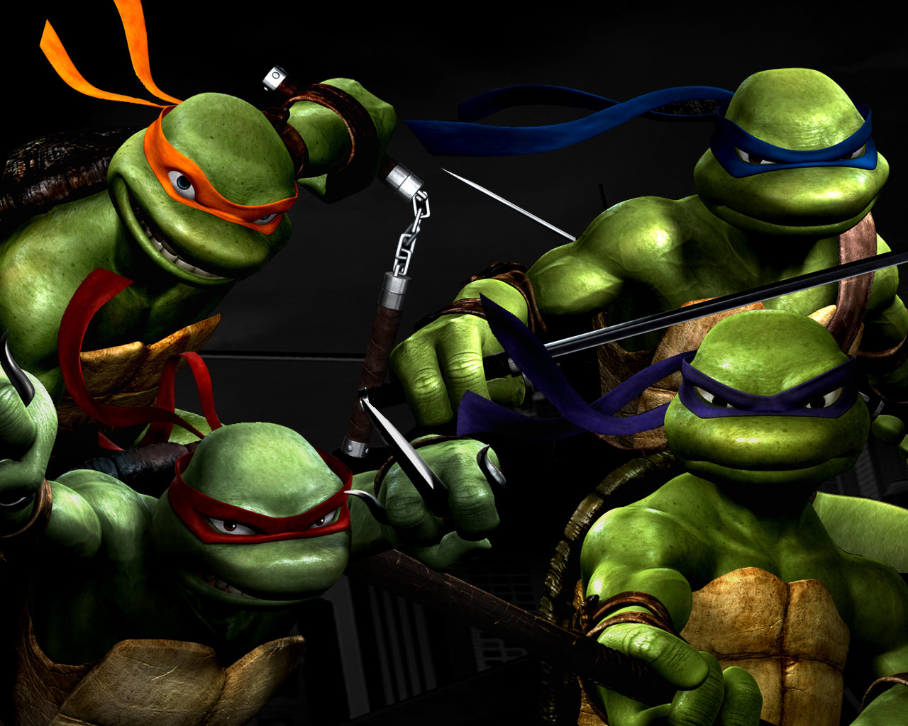 Download hd 1280x1024 Teenage Mutant Ninja Turtles (TMNT) PC wallpaper ID:111235 for free