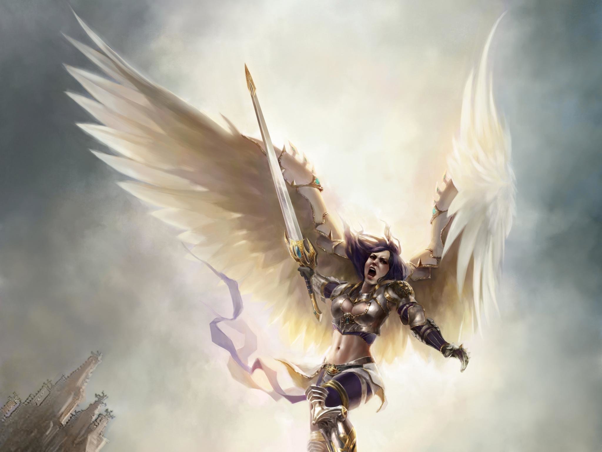 High resolution Angel Warrior hd 2048x1536 wallpaper ID:352206 for PC