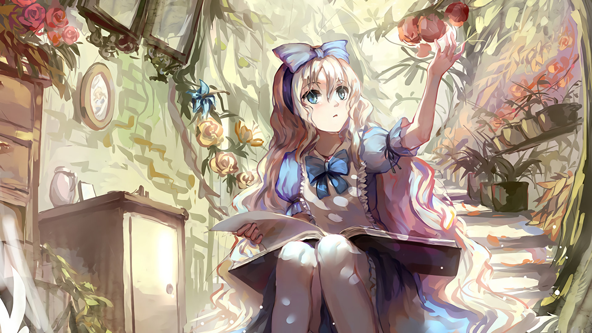 High resolution Alice In Wonderland Anime full hd 1080p background ID:473420 for PC