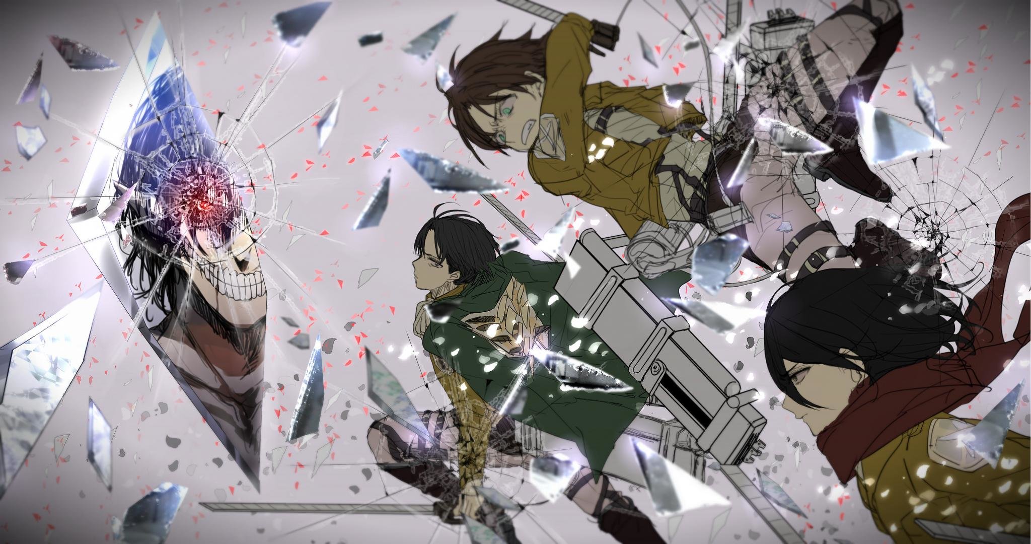 Download hd 2048x1080 Attack On Titan PC background ID:206295 for free