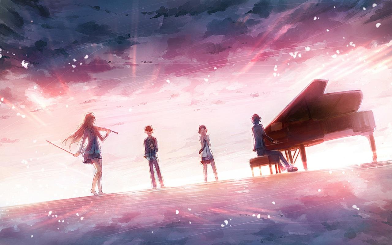 Your Lie In April HD Backgrounds for 1280x800 desktop.