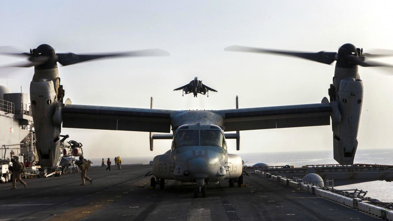 High resolution Bell Boeing V-22 Osprey 1366x768 laptop wallpaper ID:409526 for computer