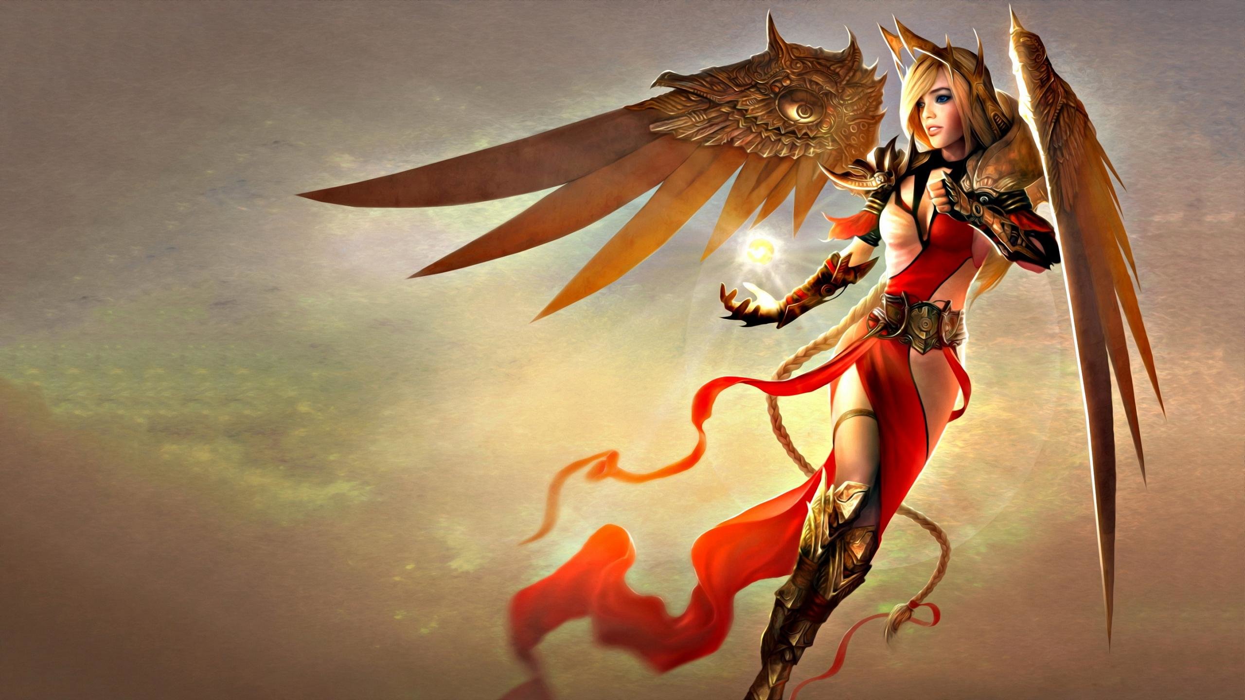 Awesome Angel Warrior free background ID:352207 for hd 2560x1440 PC