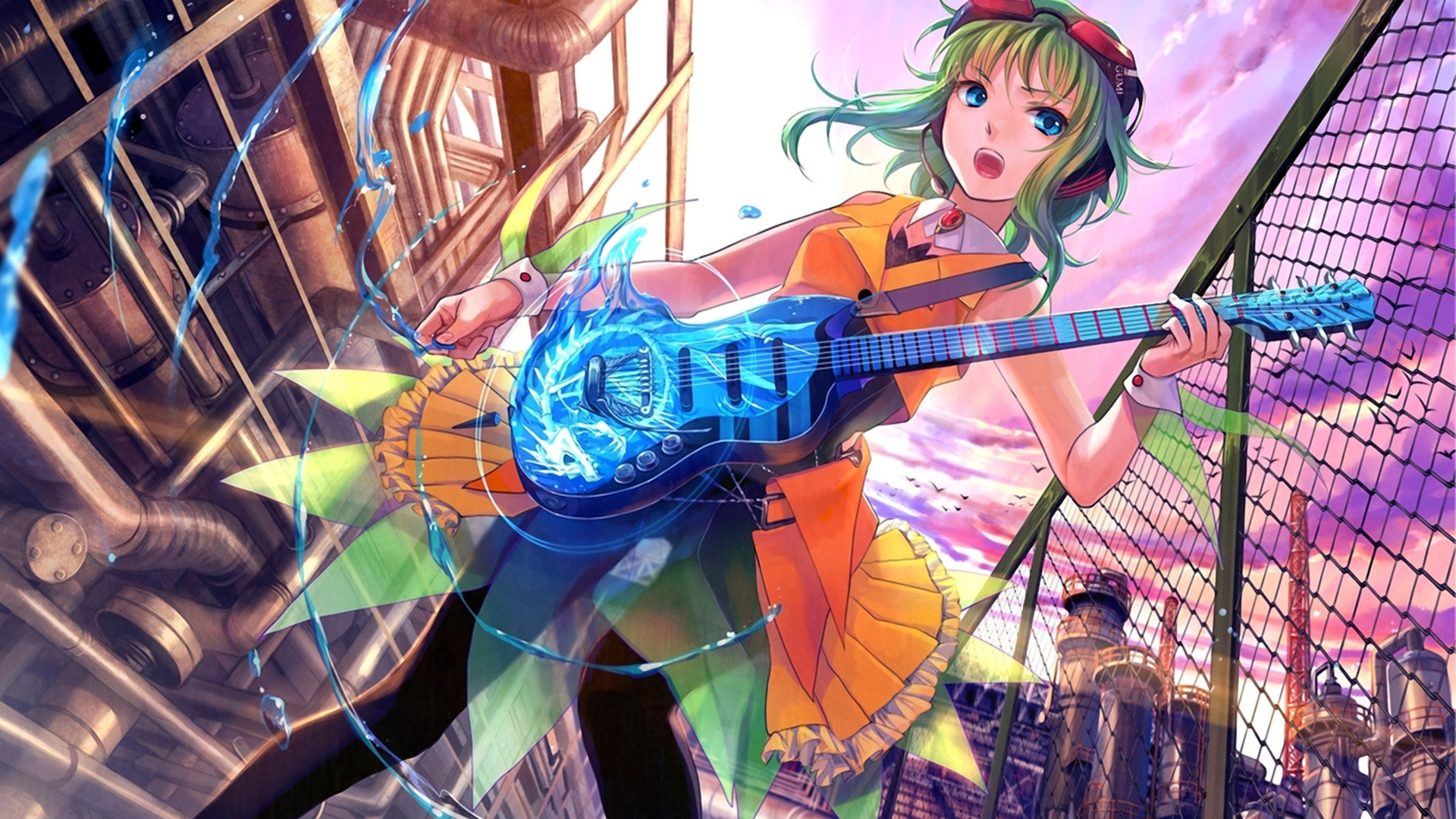 High resolution GUMI (Vocaloid) 1080p background ID:3802 for computer