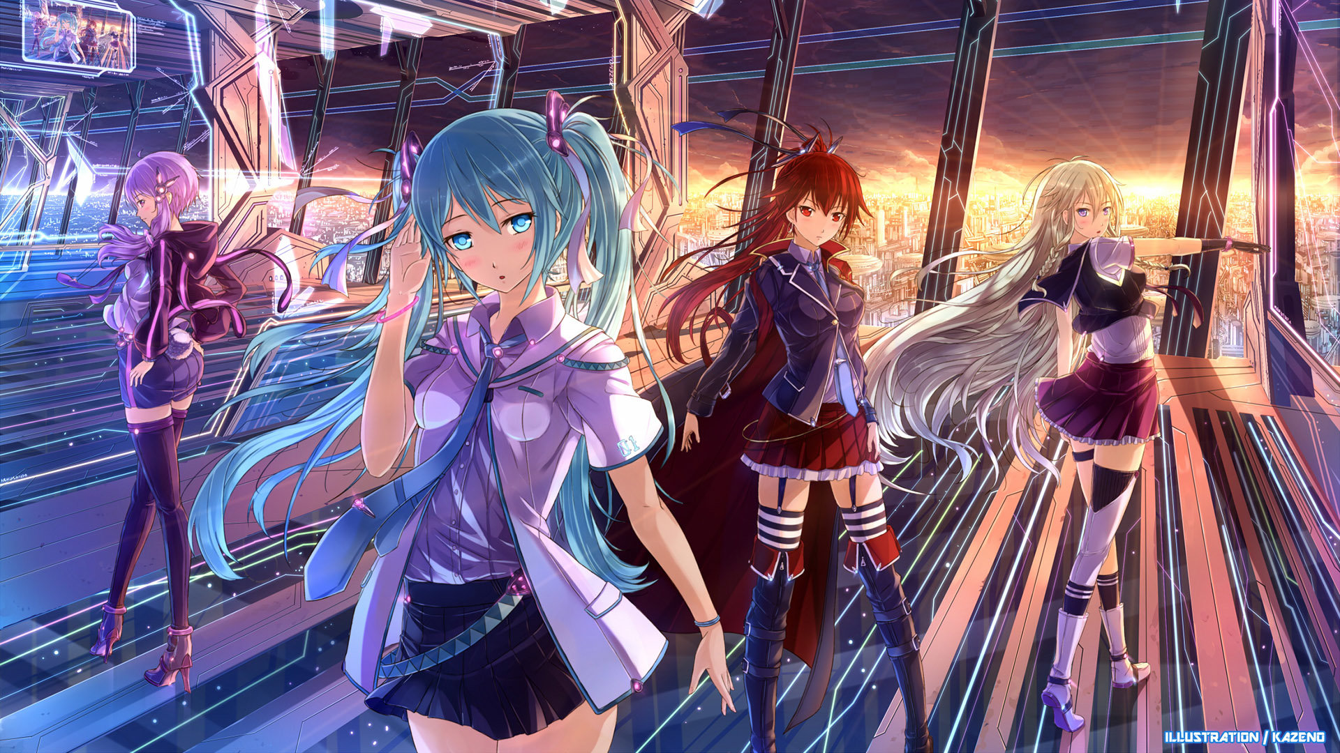 Awesome Vocaloid free background ID:2482 for 1080p desktop