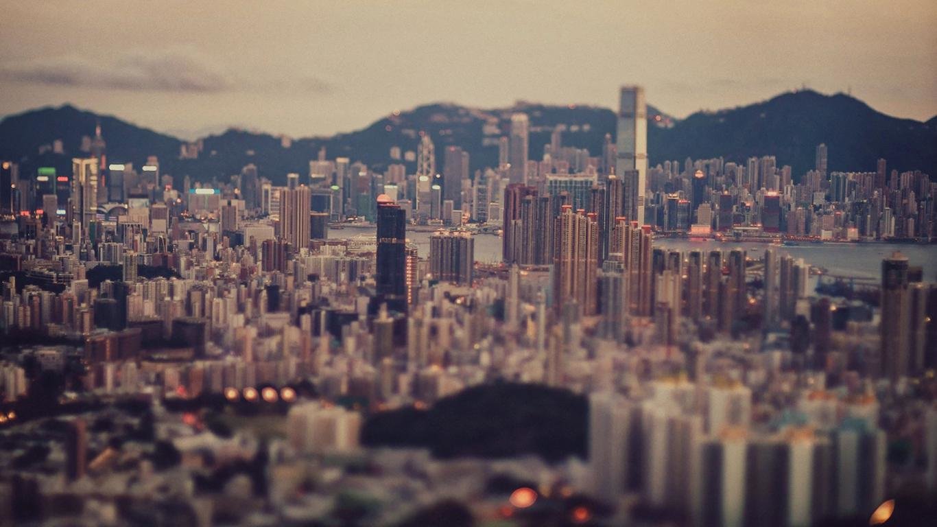 Download hd 1366x768 Tilt Shift PC background ID:278032 for free