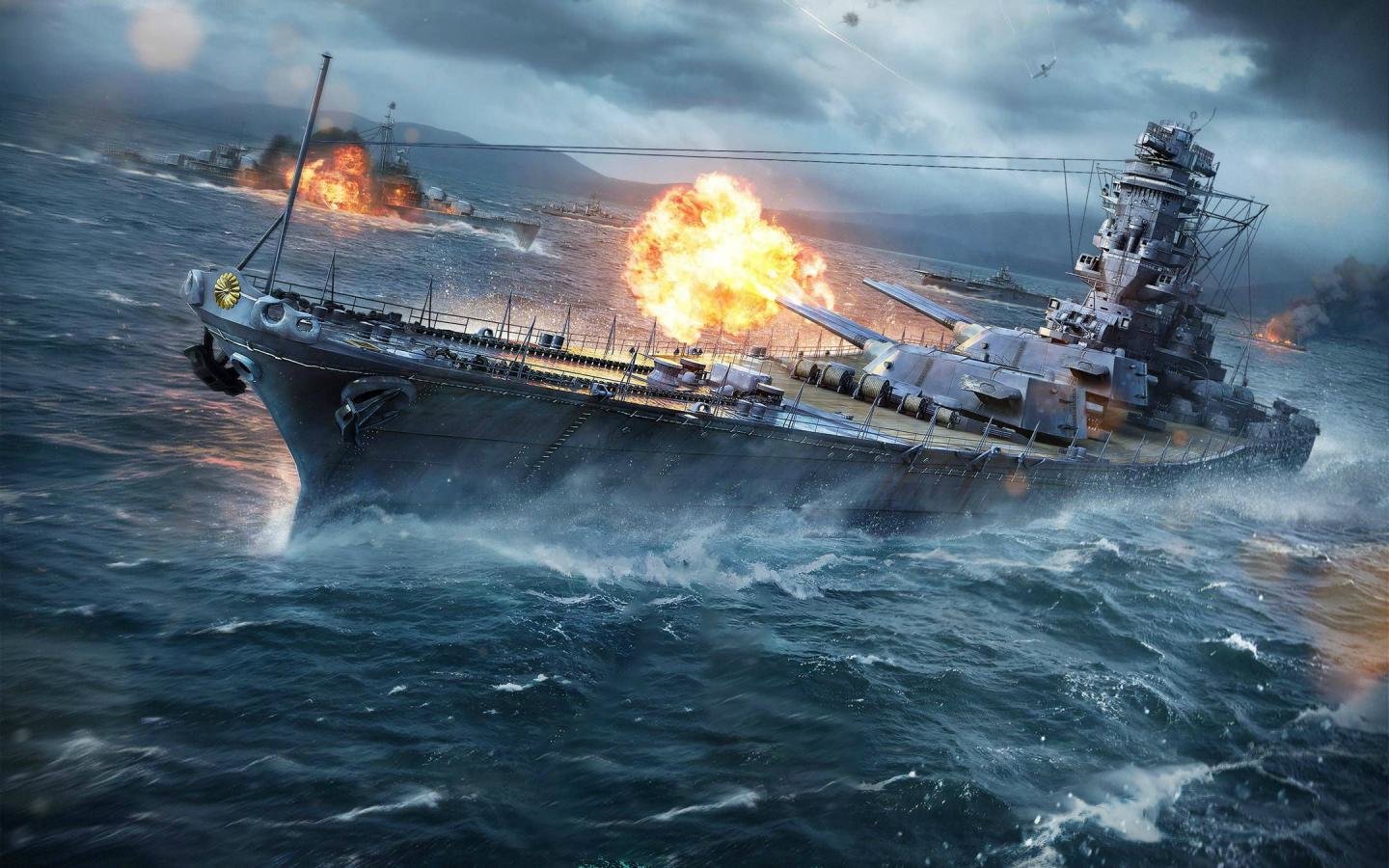 Free download World Of Warships wallpaper ID:69334 hd 1440x900 for PC