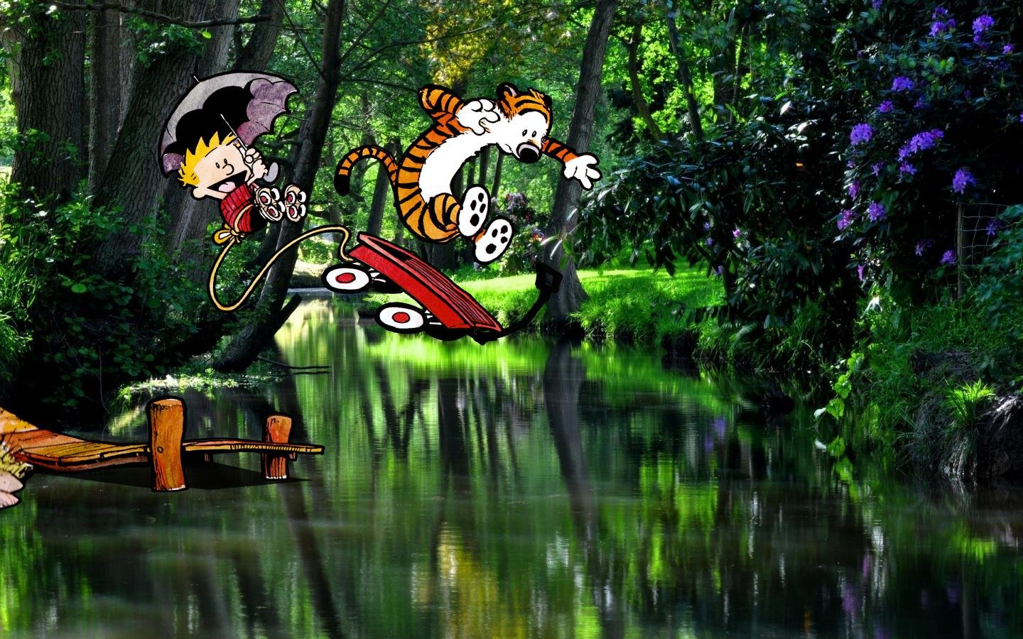 Download hd 1440x900 Calvin and Hobbes PC background ID:211388 for free