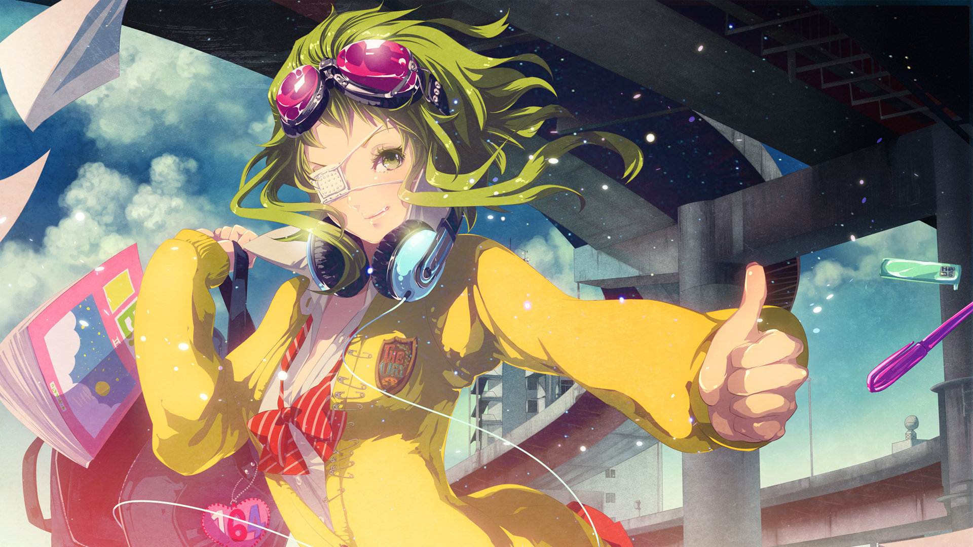 Free download GUMI (Vocaloid) background ID:1674 1080p for PC