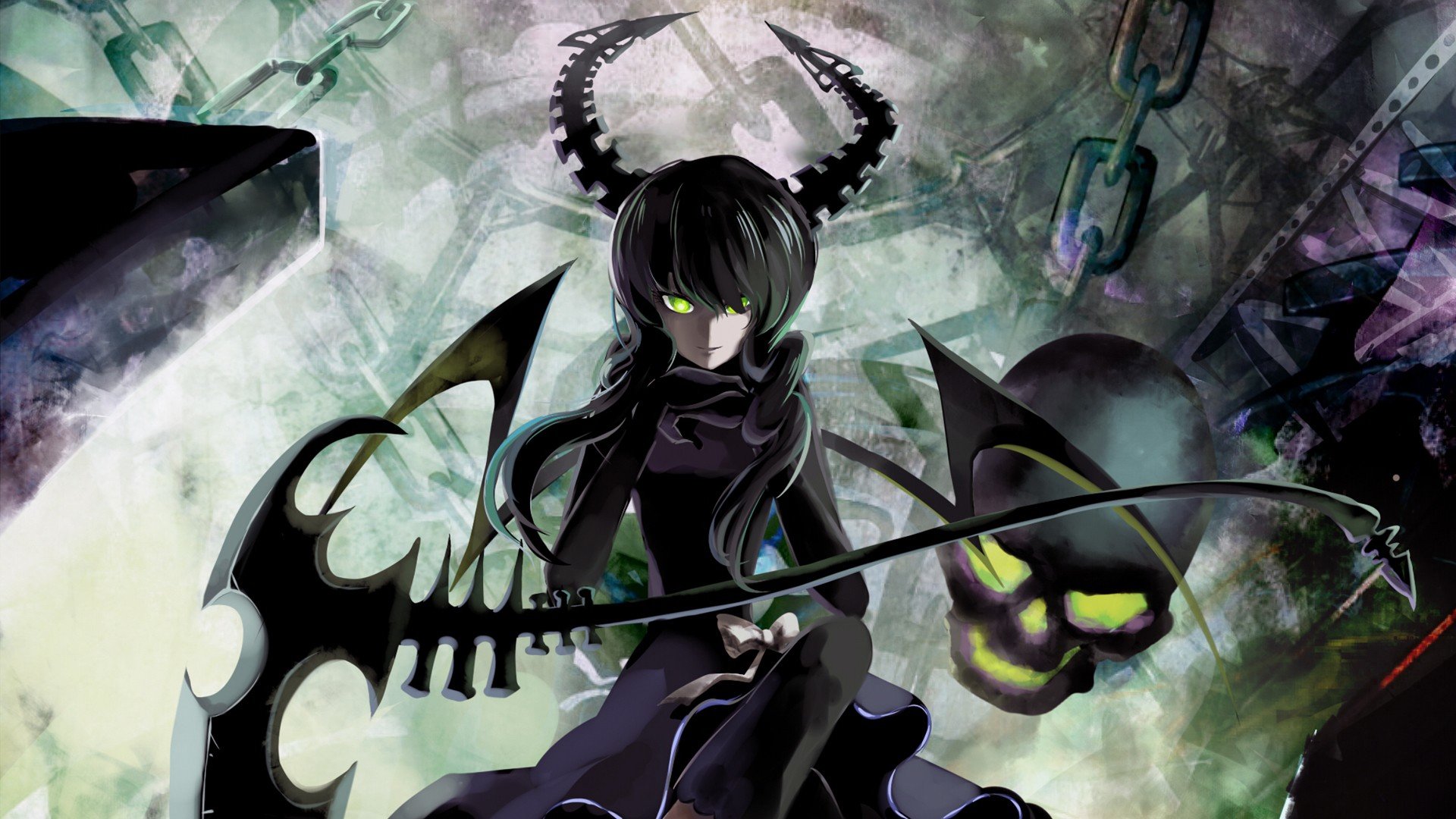 Free download Dead Master (Black Rock Shooter) wallpaper ID:454924 full hd 1080p for PC