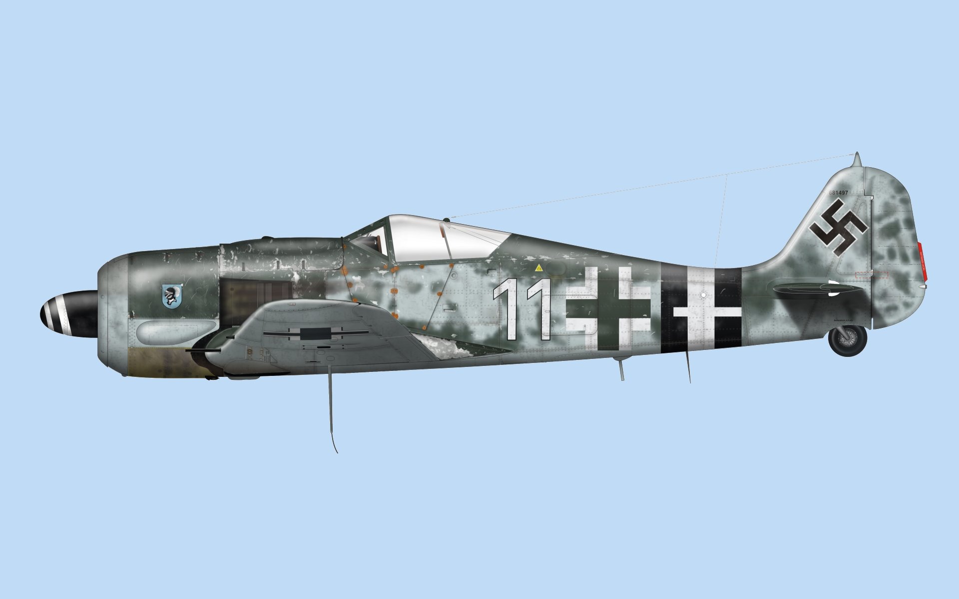Download hd 1920x1200 Focke-Wulf Fw 190 PC background ID:270194 for free