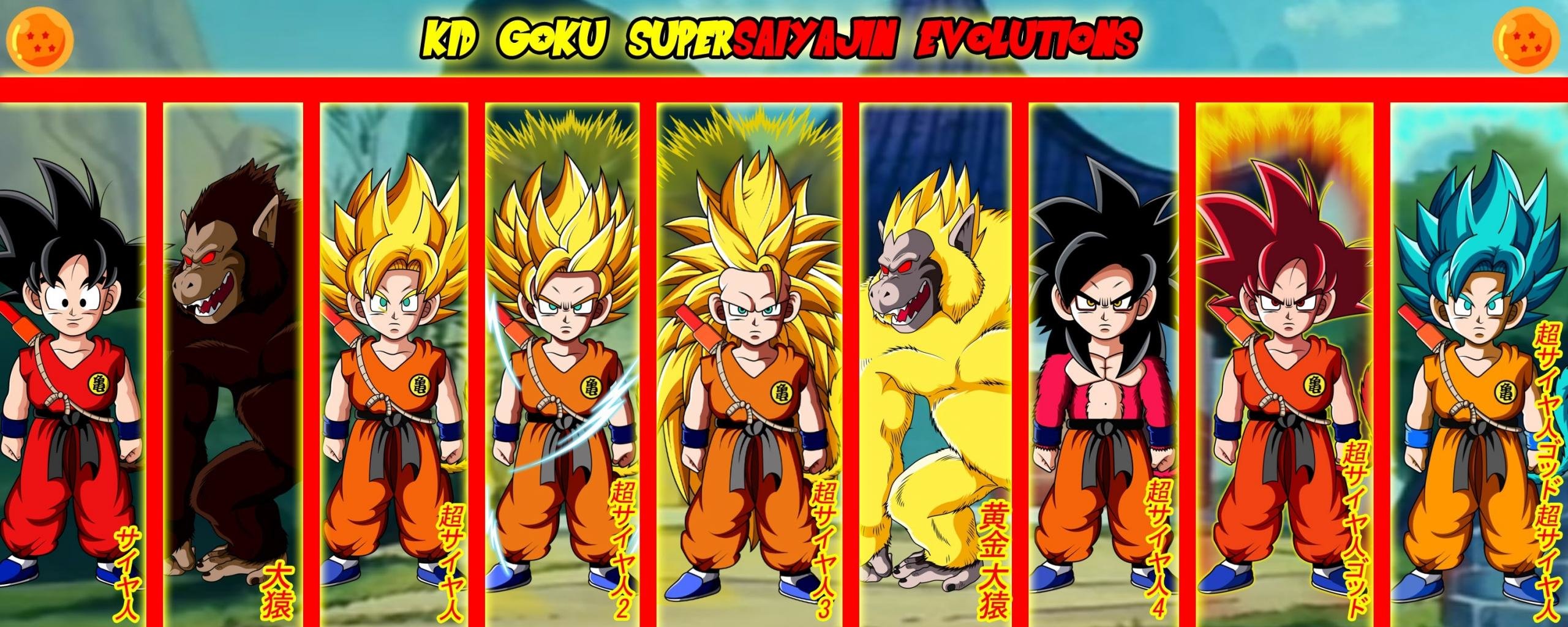 High resolution Goku dual screen 2560x1024 background ID:462138 for PC