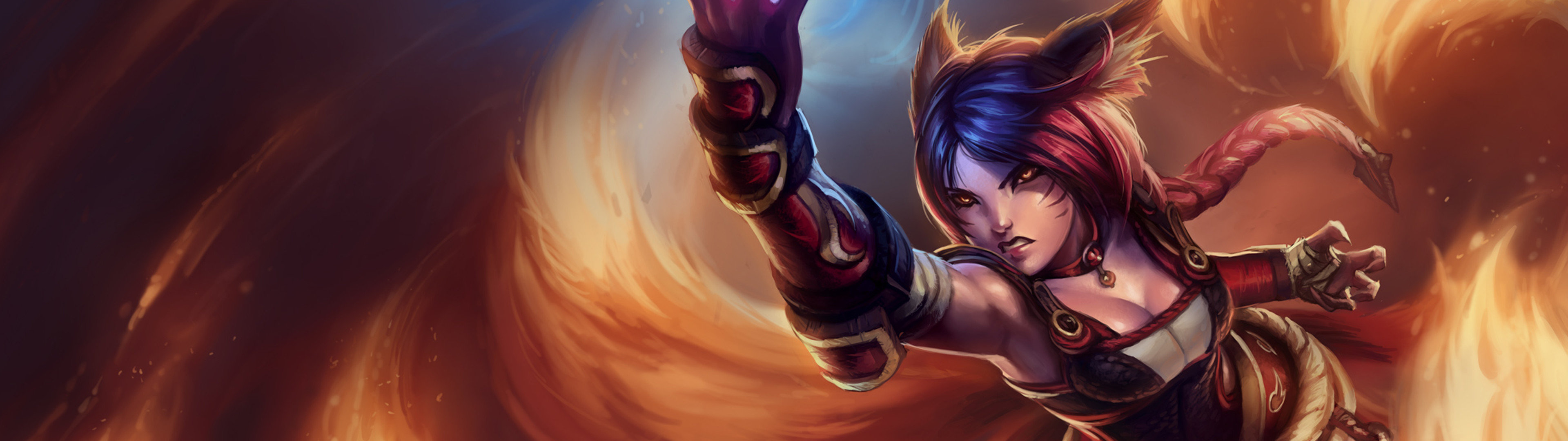 Awesome Ahri (League Of Legends) free wallpaper ID:172975 for dual screen 1920x1080 computer