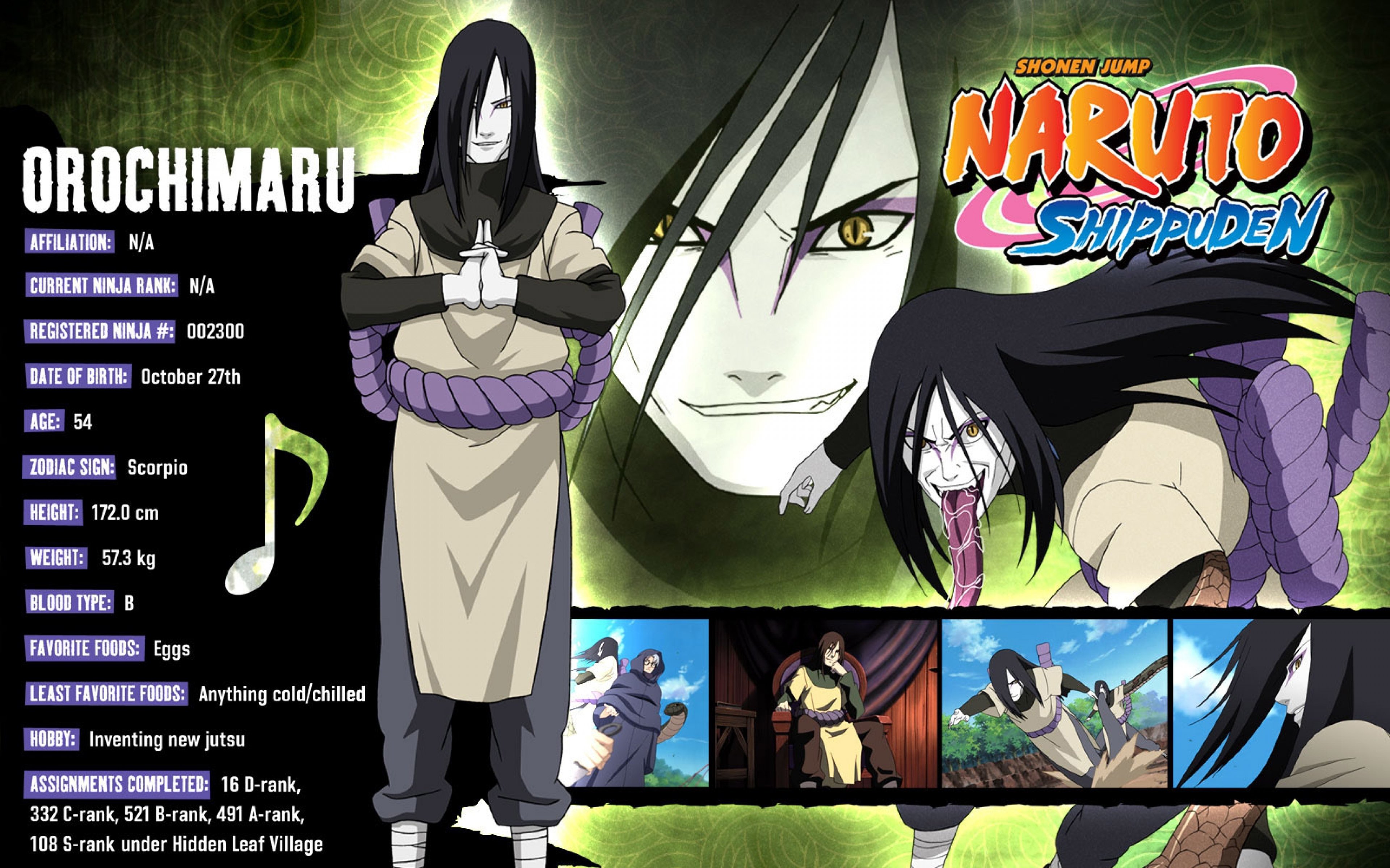 Free Orochimaru (Naruto) high quality background ID:396421 for hd 3840x2400 computer
