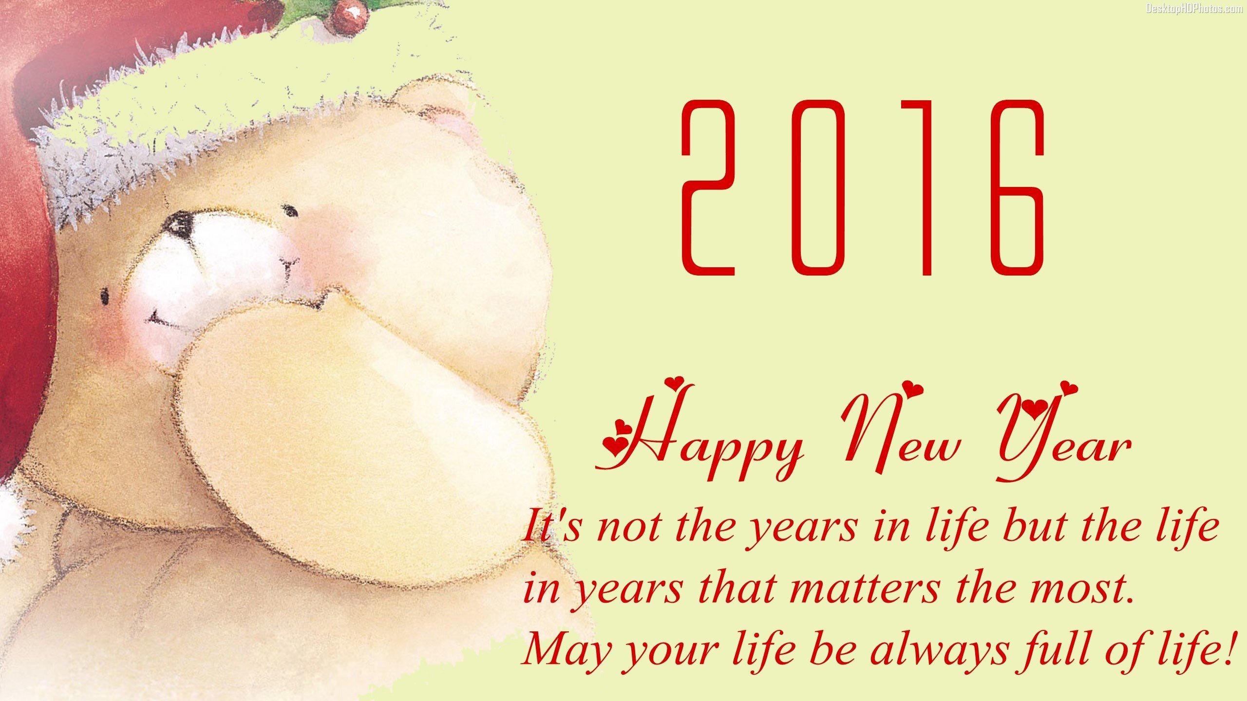 Free New Year 2016 high quality wallpaper ID:256781 for hd 2560x1440 PC