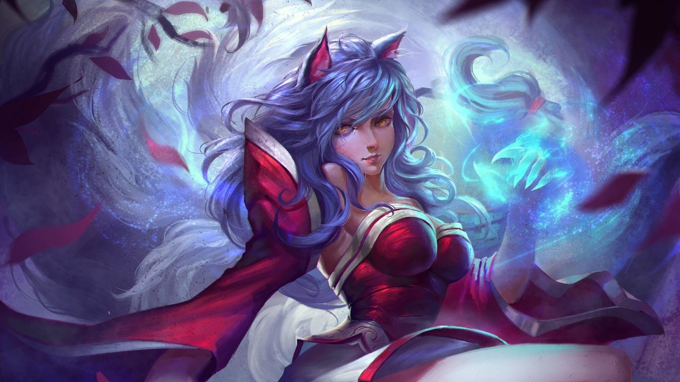 Best Ahri (League Of Legends) background ID:171862 for High Resolution 1366x768 laptop computer
