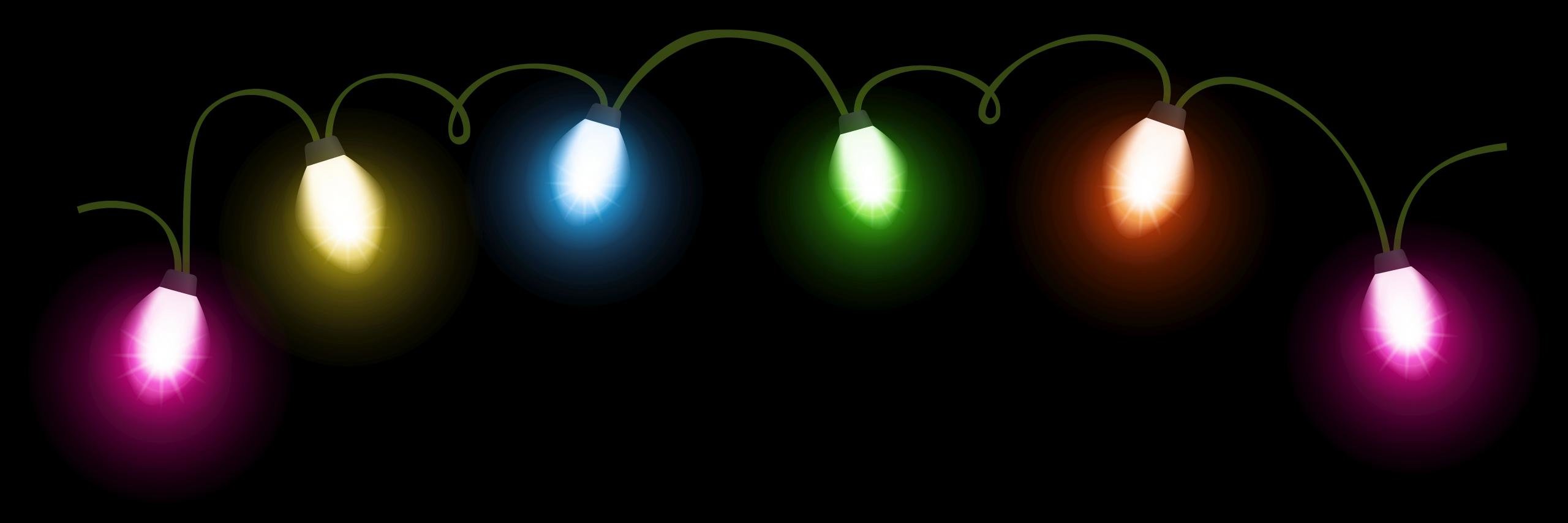 Free download Christmas Lights background ID:434077 dual monitor 2560x854 for computer
