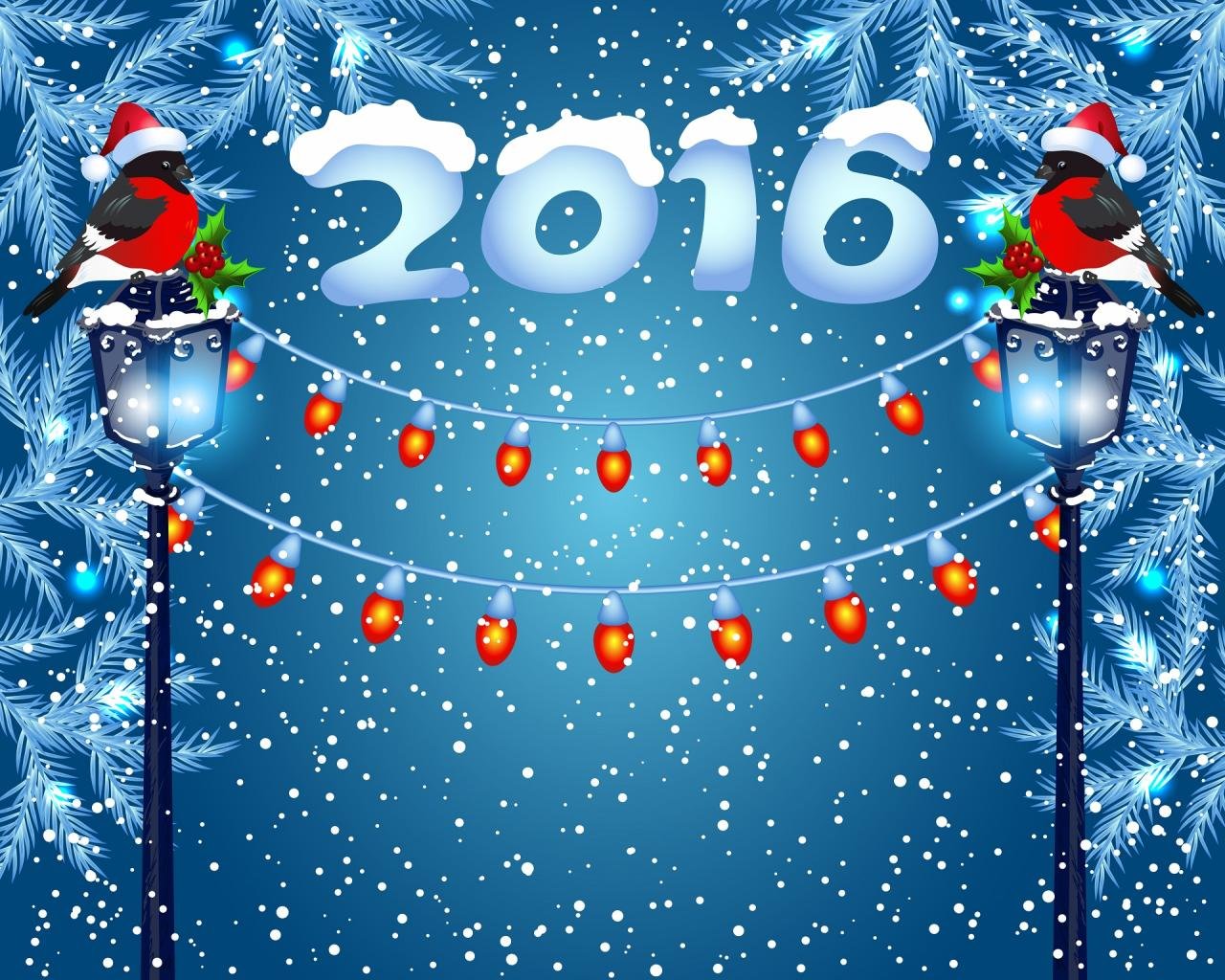 Download hd 1280x1024 New Year 2016 desktop wallpaper ID:256743 for free