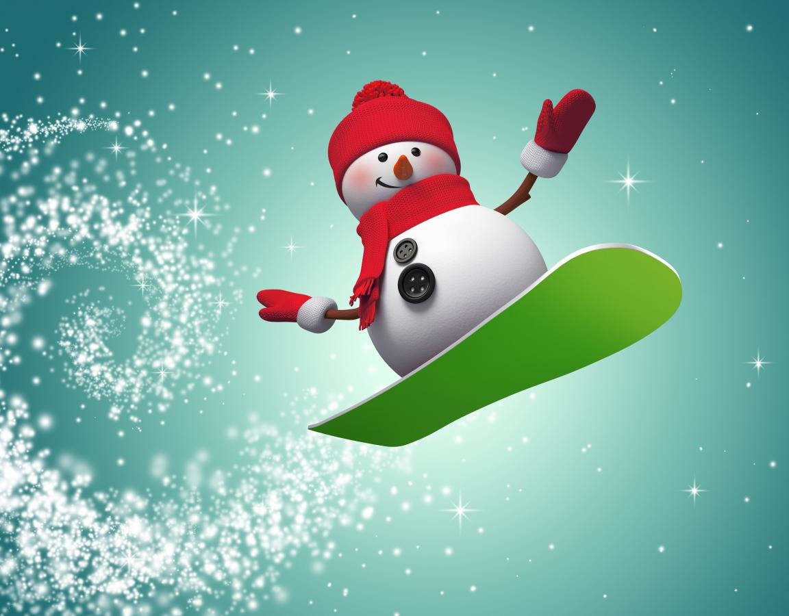 Download hd 1152x900 Snowman desktop background ID:115537 for free