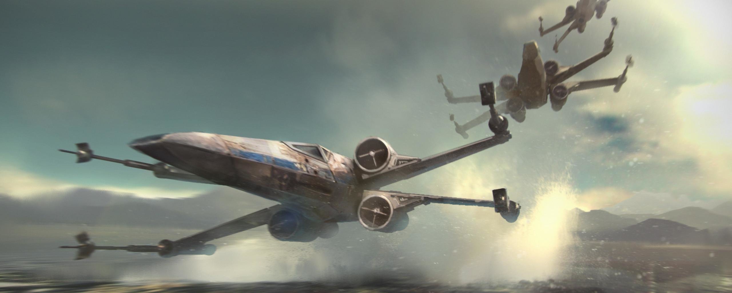 Dual Monitor X Wing Wallpapers Hd Backgrounds