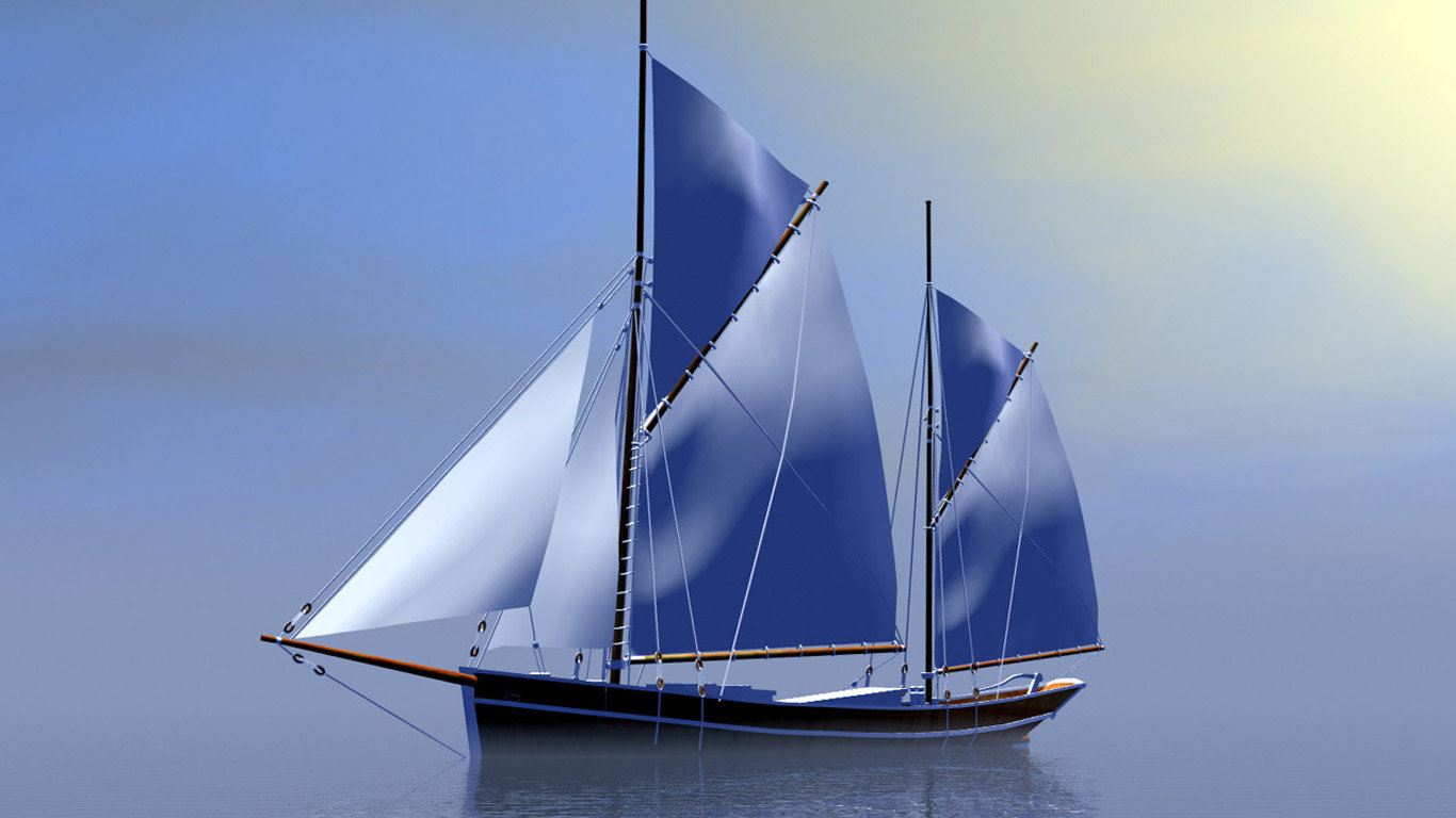 Awesome Sailboat free wallpaper ID:484737 for 1366x768 laptop computer