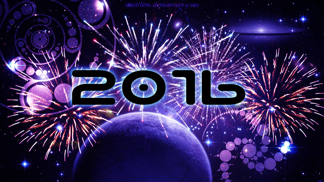 Free download New Year 2016 background ID:256792 hd 1366x768 for desktop