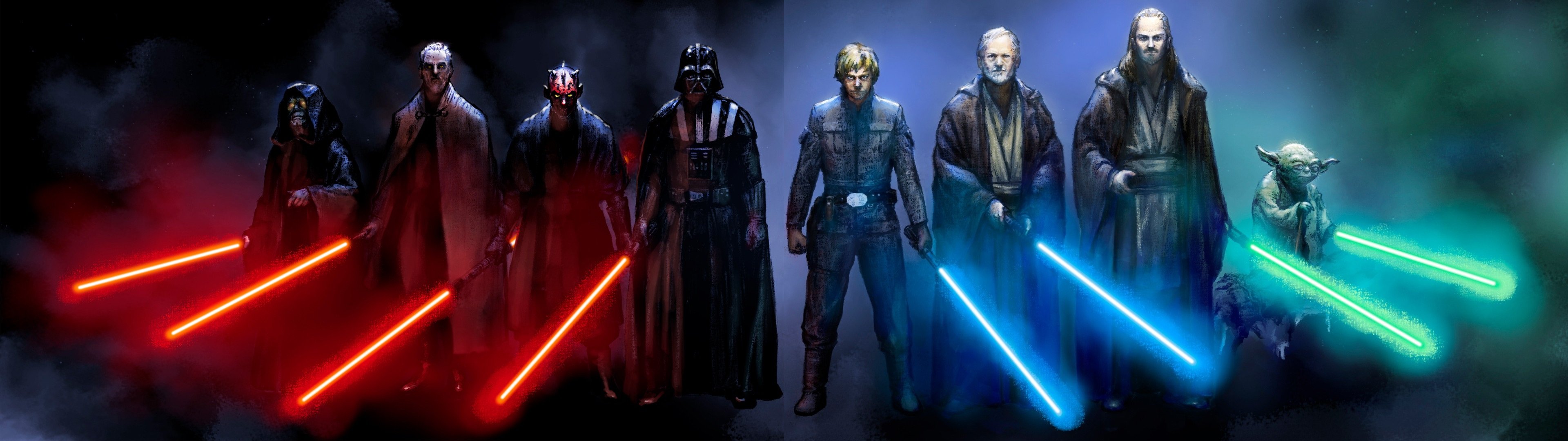 Awesome Star Wars free wallpaper ID:460088 for dual screen 3840x1080 PC