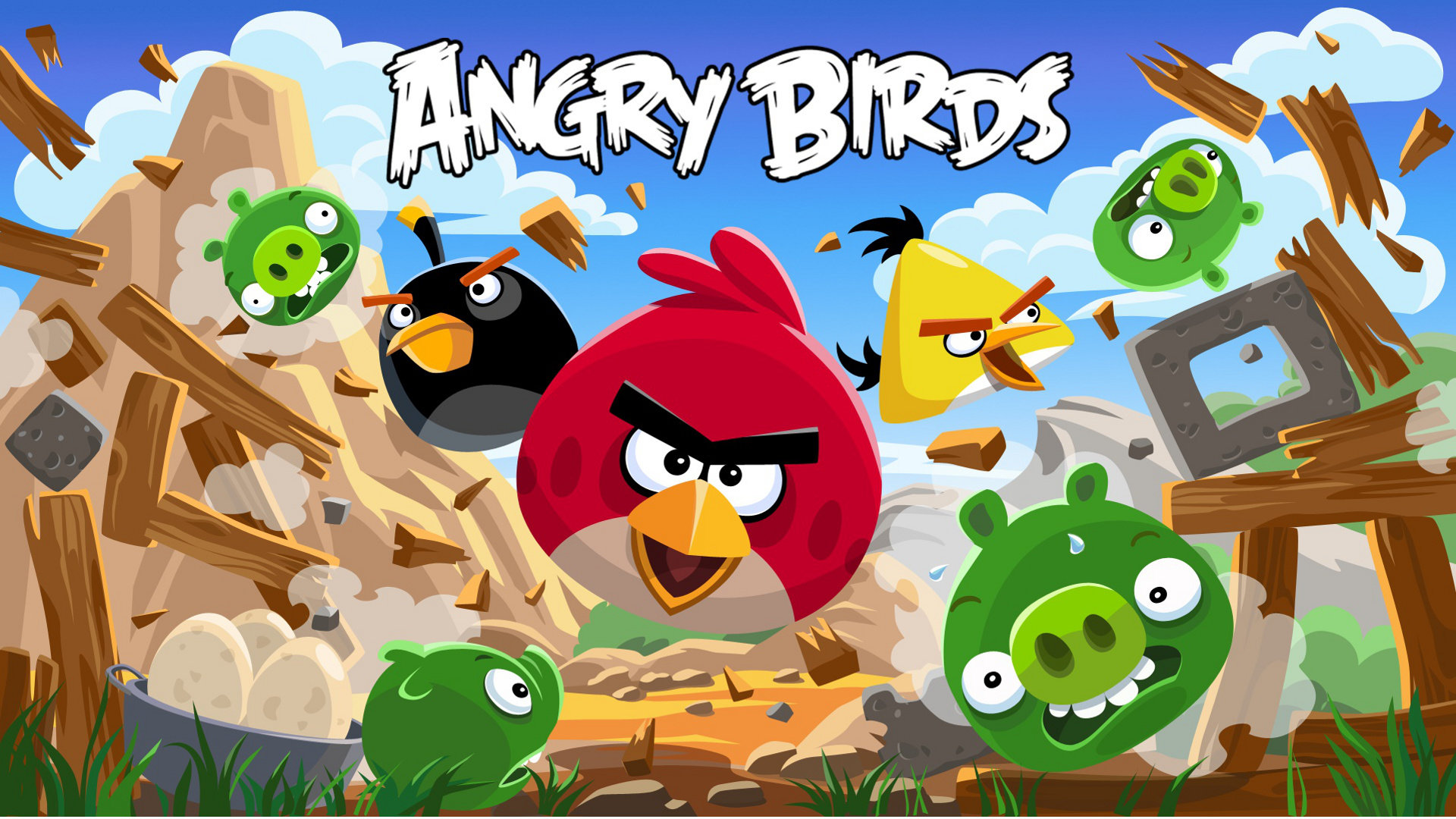 High resolution Angry Birds hd 1080p background ID:256639 for PC