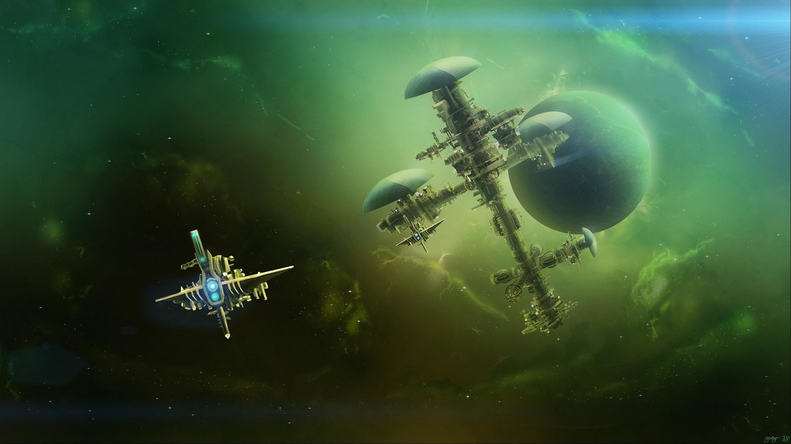 Free download Space Station background ID:226985 hd 2560x1440 for computer