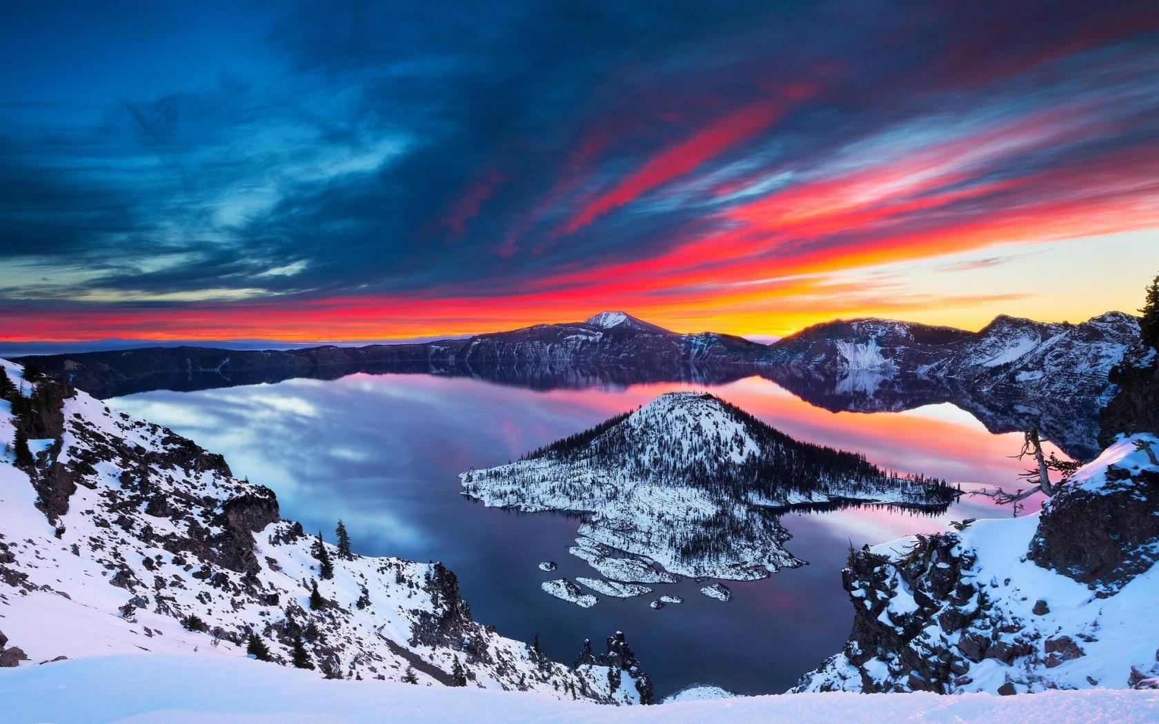 Free Crater Lake high quality wallpaper ID:342383 for hd 1680x1050 desktop
