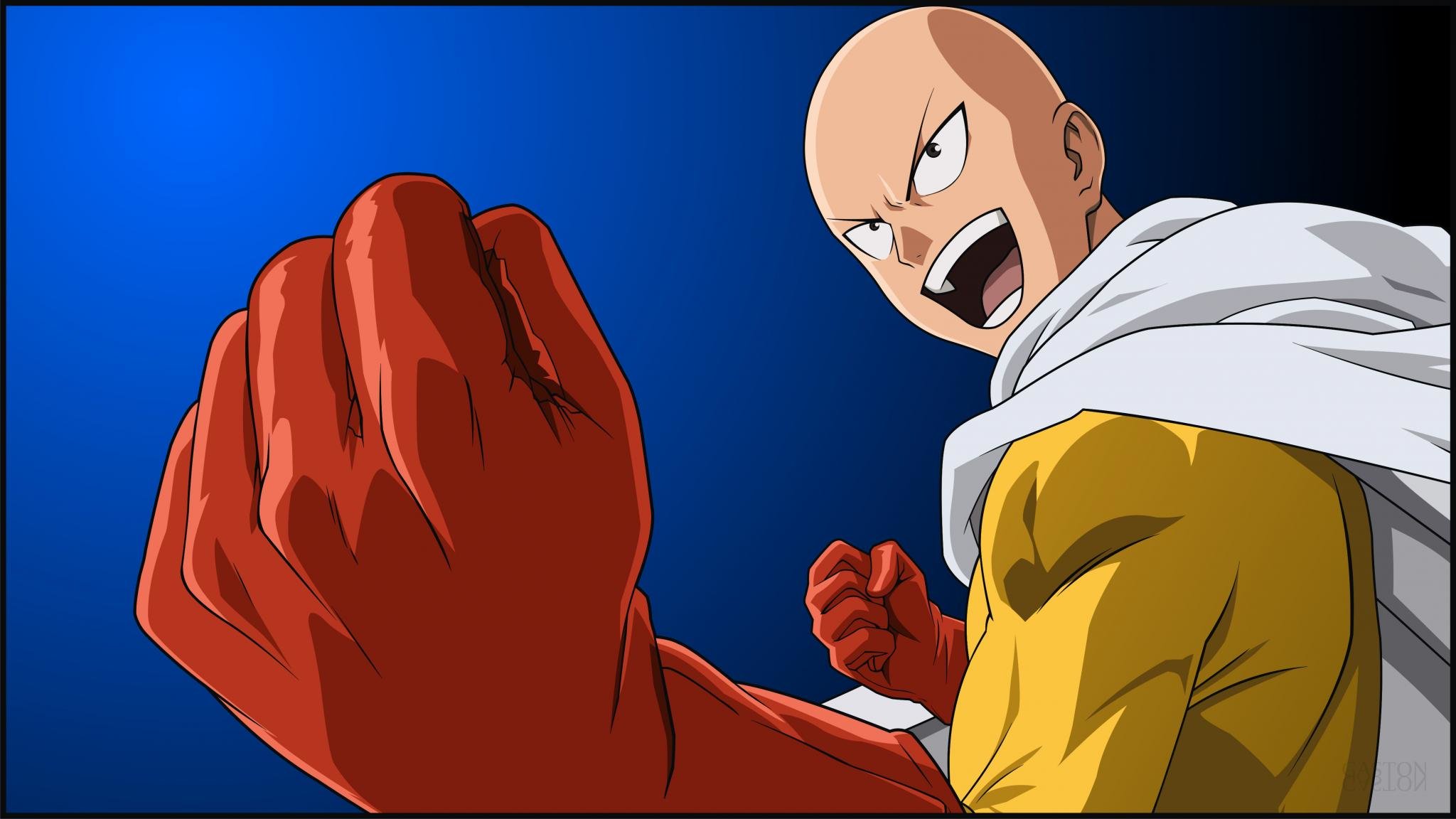 Awesome Saitama (One-Punch Man) free background ID:345358 for hd 2048x1152 desktop
