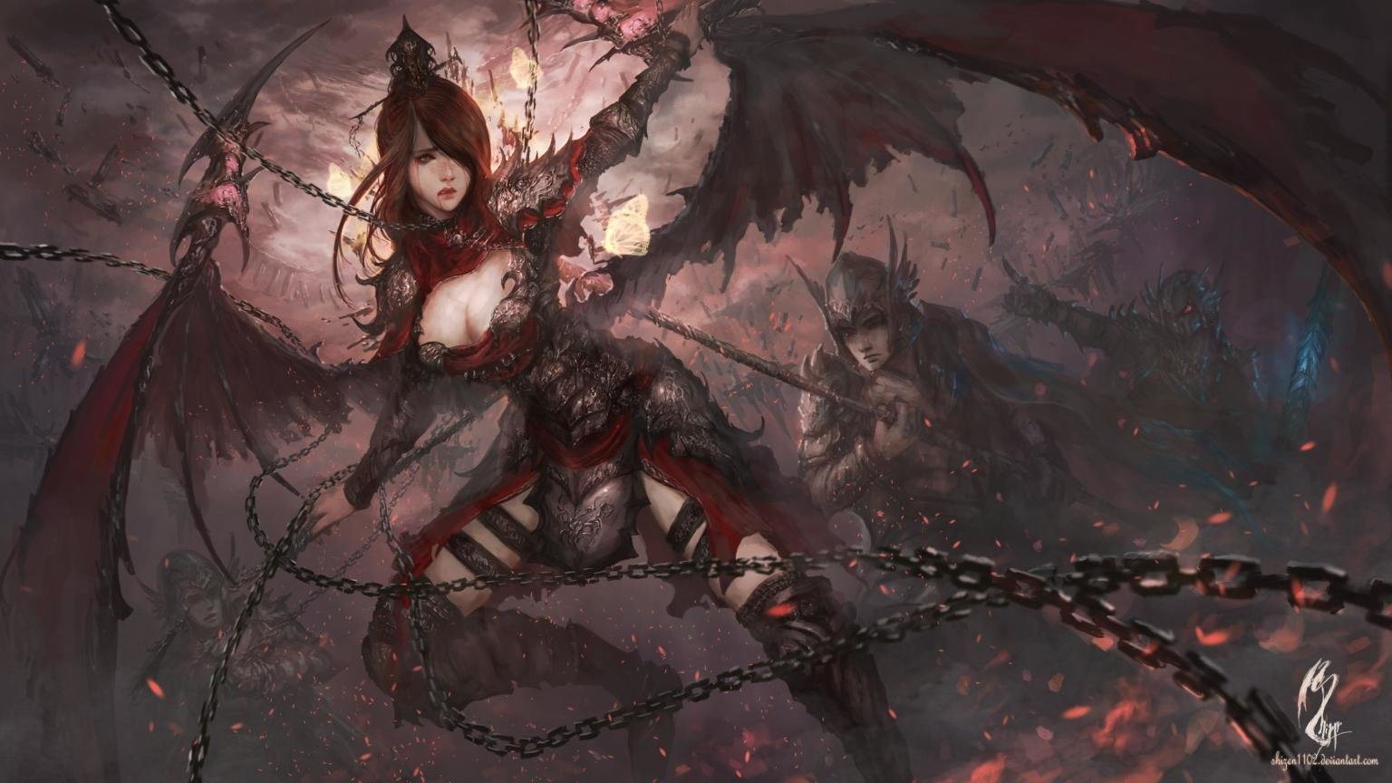 High resolution Angel Warrior hd 1536x864 wallpaper ID:352293 for computer