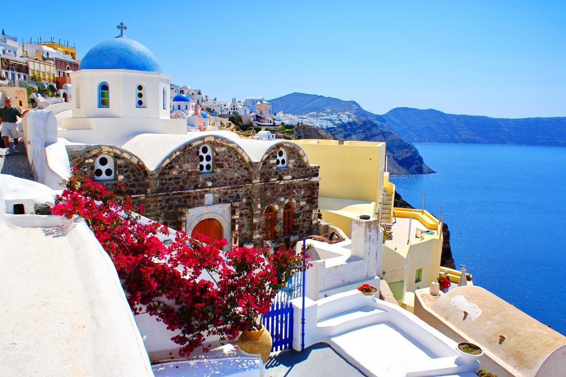 Awesome Santorini free wallpaper ID:496847 for hd 1152x768 PC