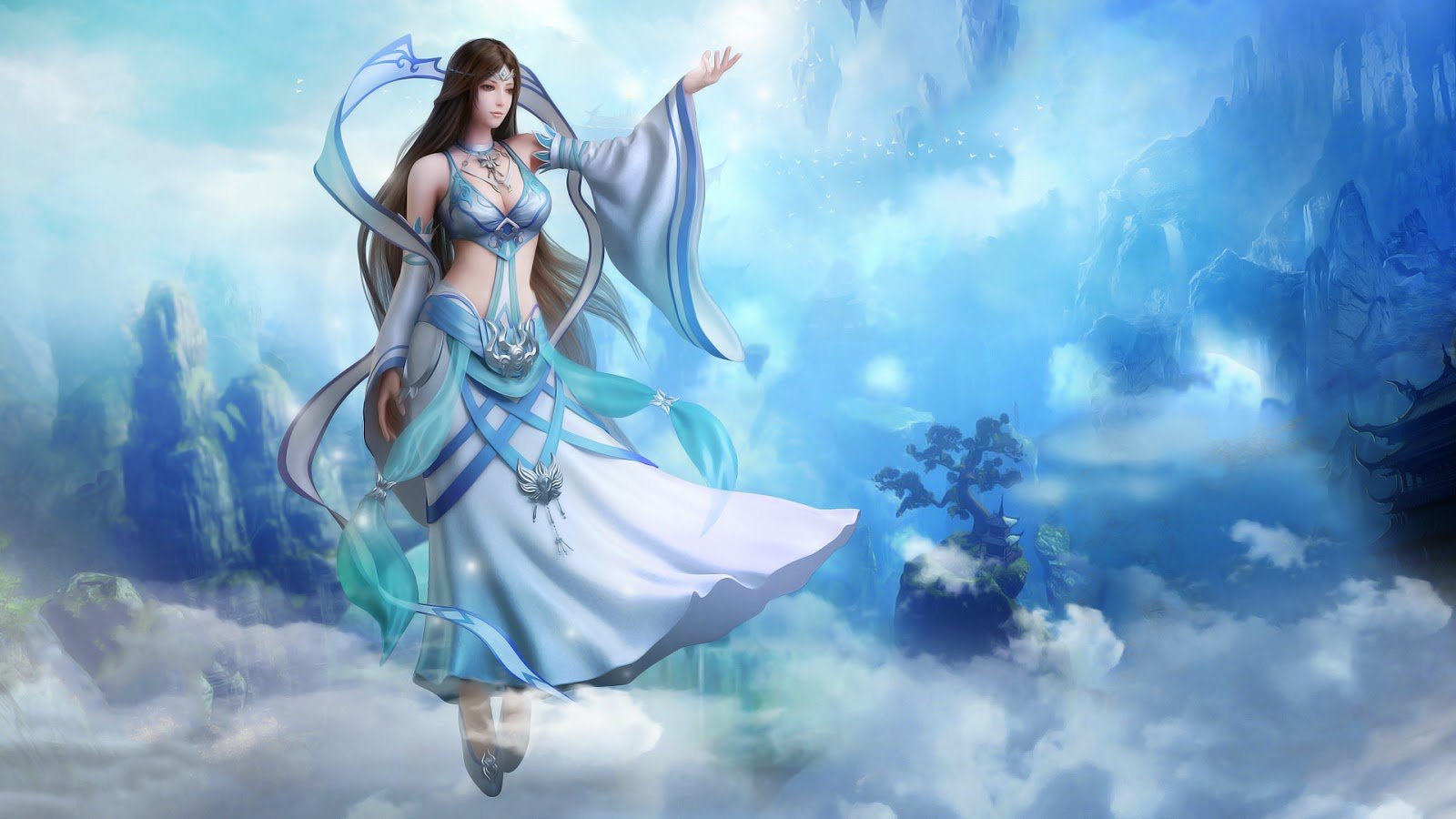 Download hd 1600x900 Fantasy girl computer background ID:336444 for free