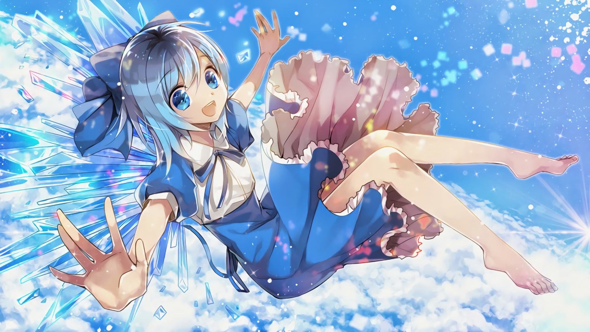 Free Cirno (Touhou) high quality background ID:219980 for hd 2048x1152 computer