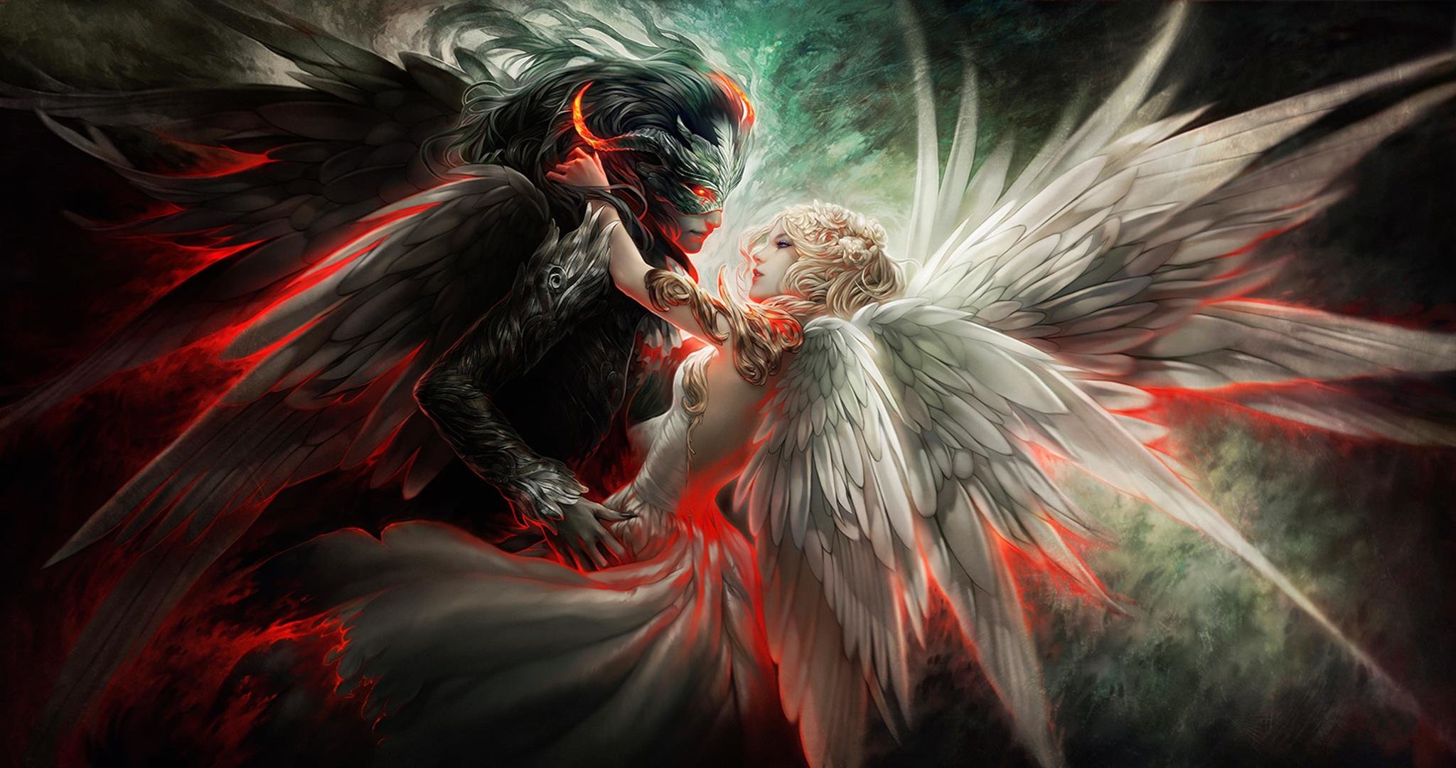 Best Fantasy love couple wallpaper ID:305265 for High Resolution hd 2048x1080 computer