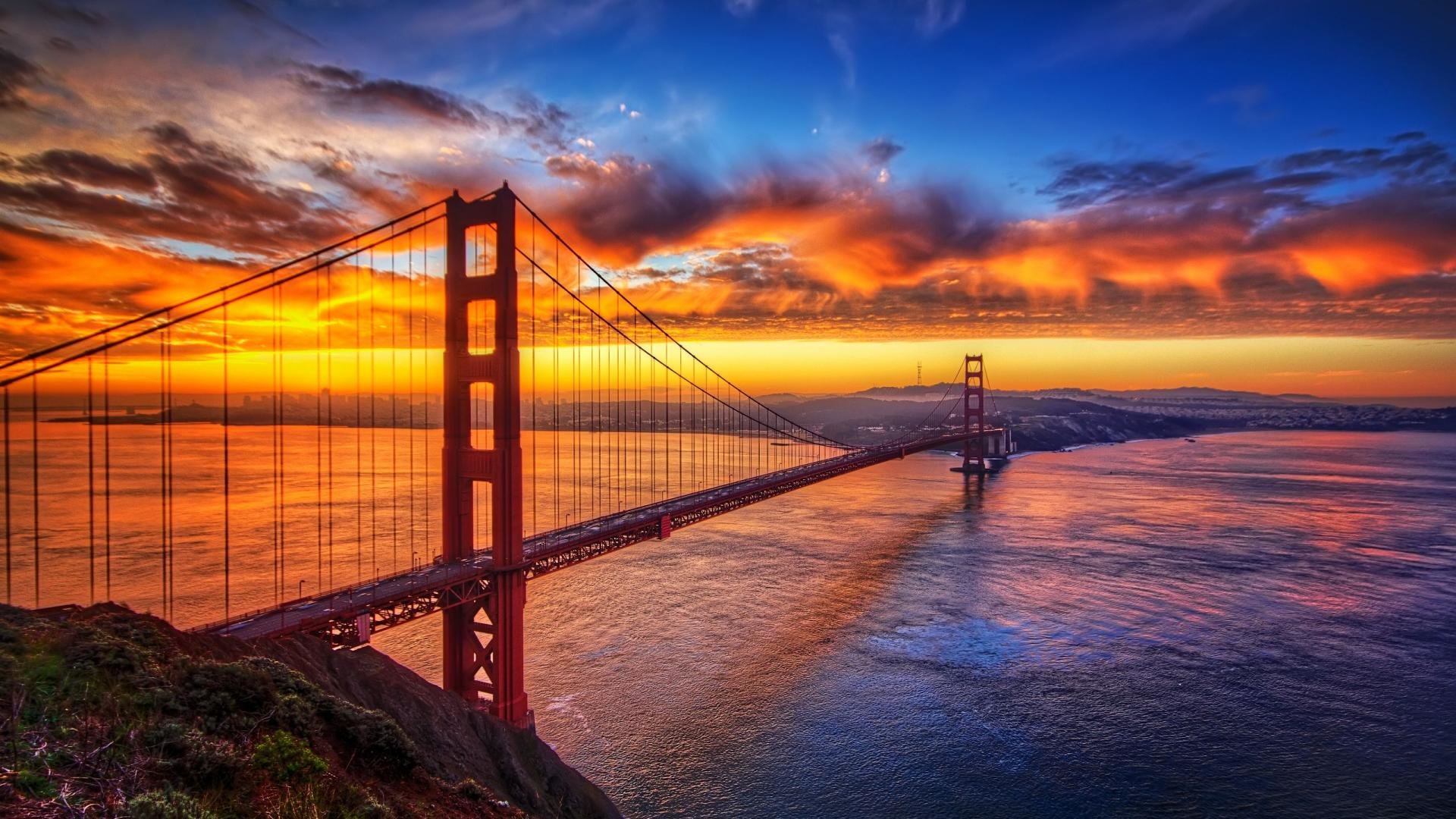 Download hd 1920x1080 Golden Gate PC wallpaper ID:494515 for free