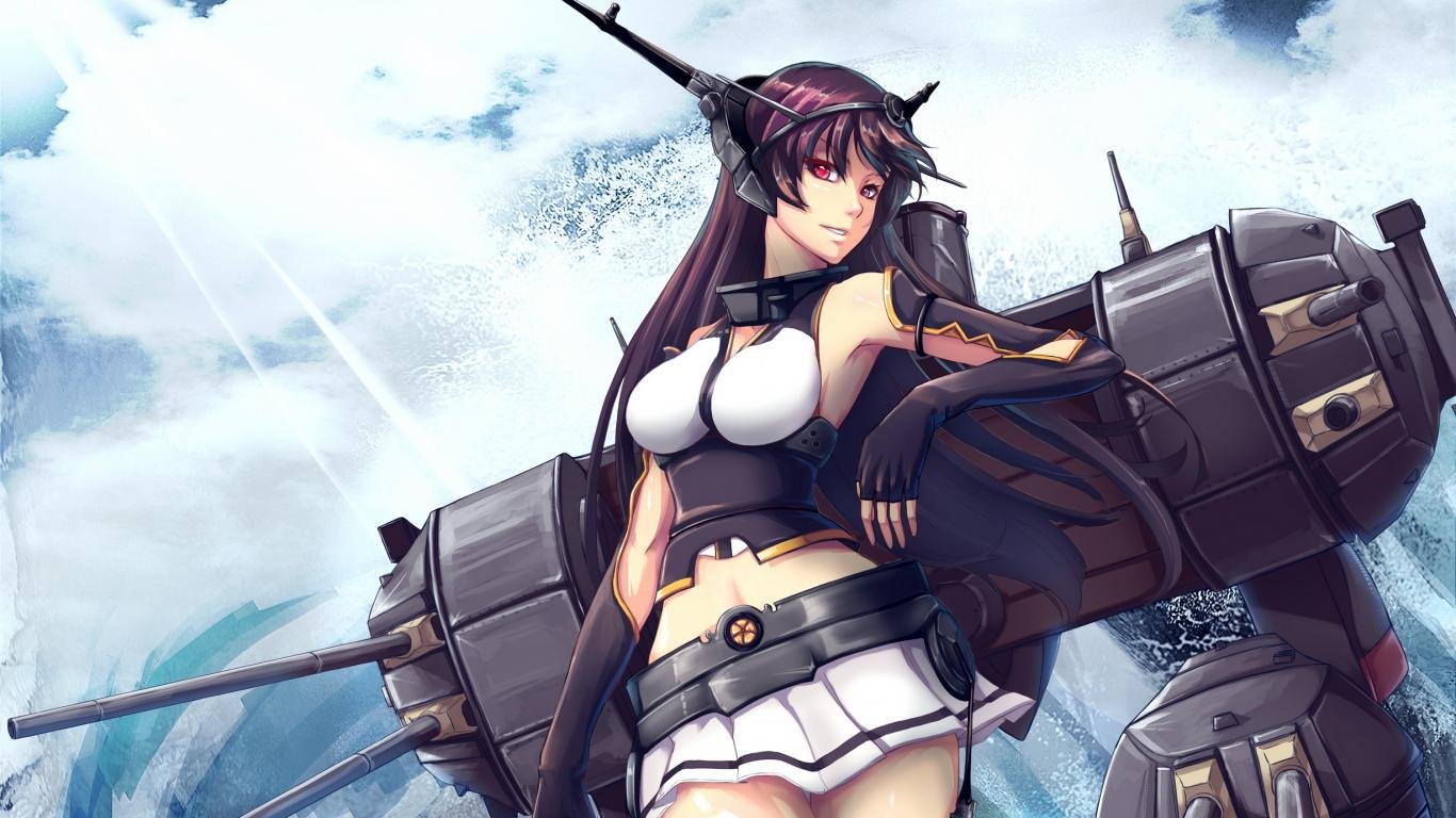 Free download Kantai Collection background ID:330937 hd 1366x768 for computer