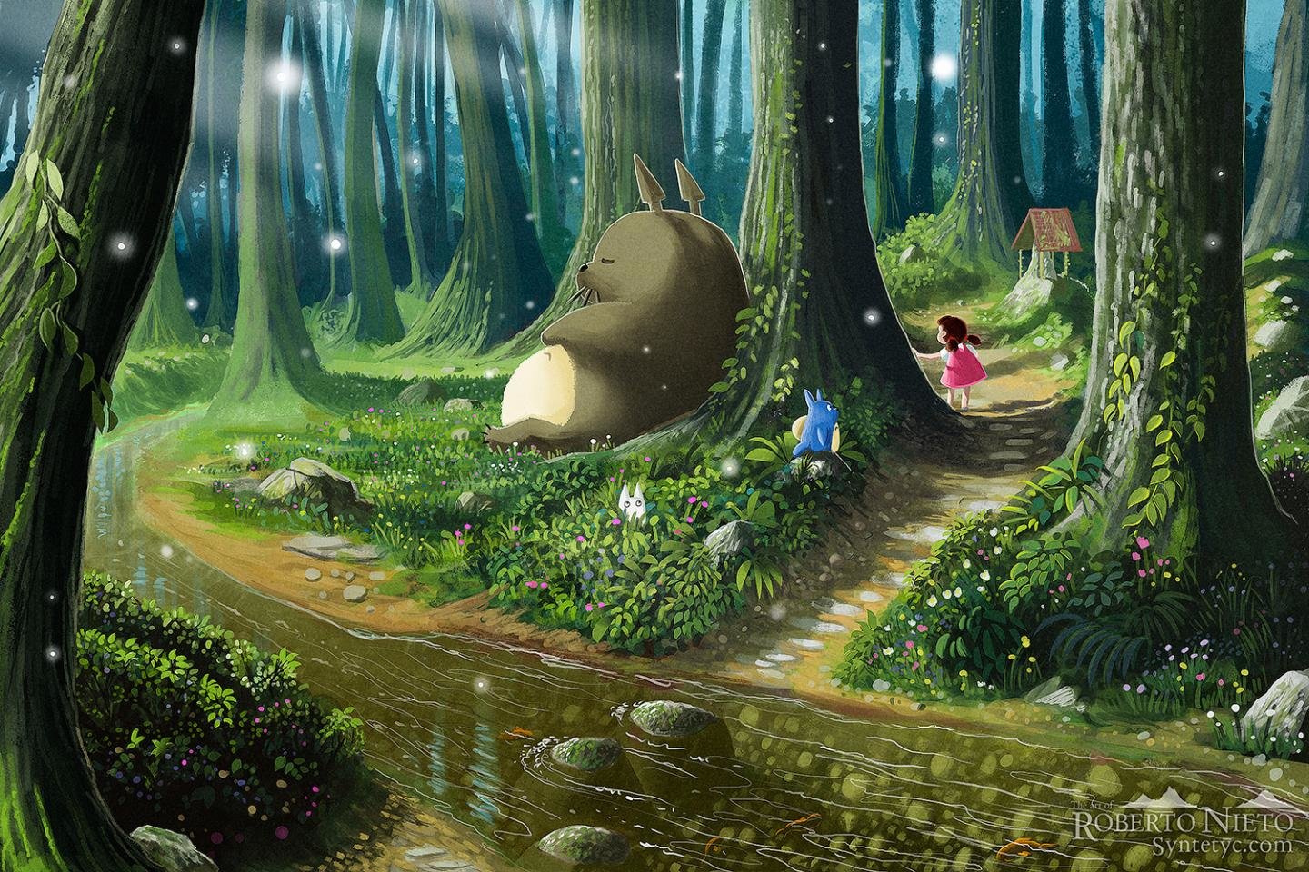 Free Download My Neighbor Totoro Wallpaper Id 259371 Hd 1440x960 Images, Photos, Reviews