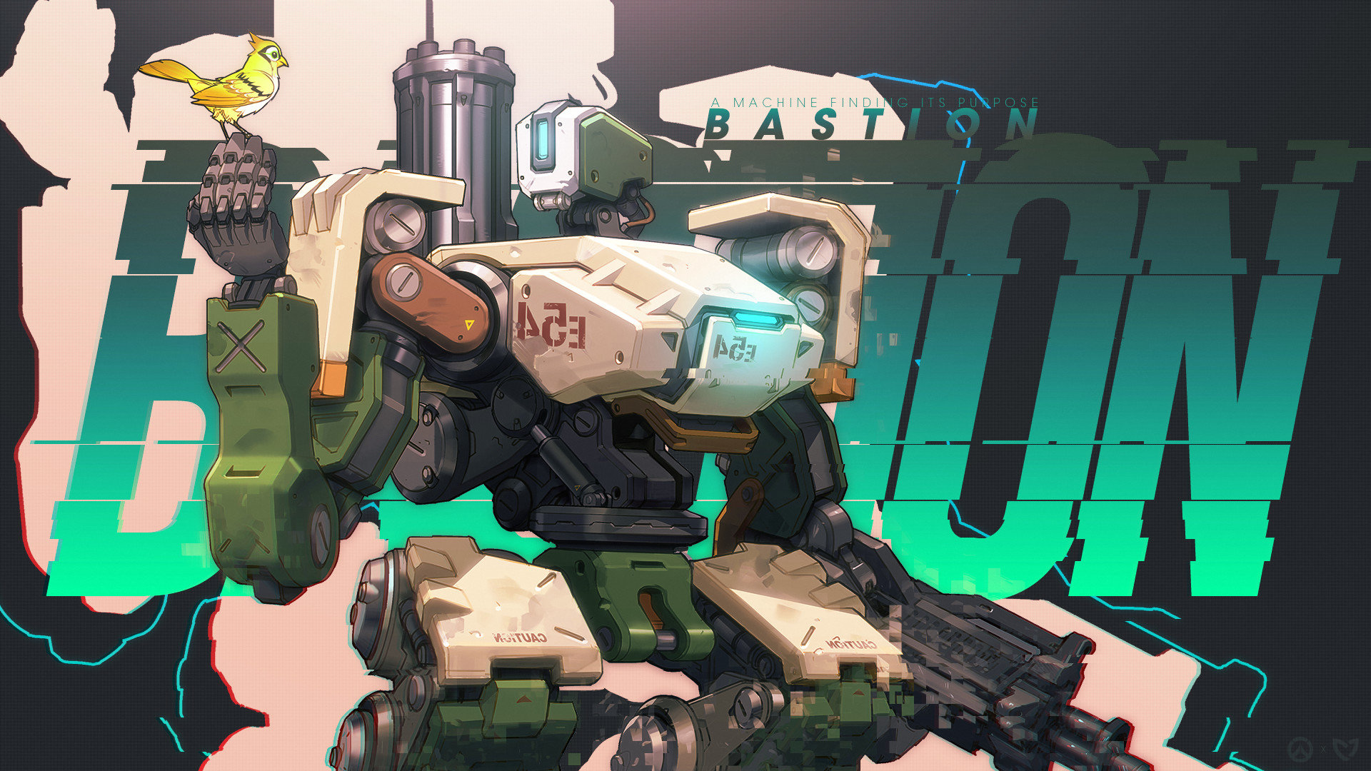 Download hd 1080p Bastion (Overwatch) desktop background ID:169688 for free