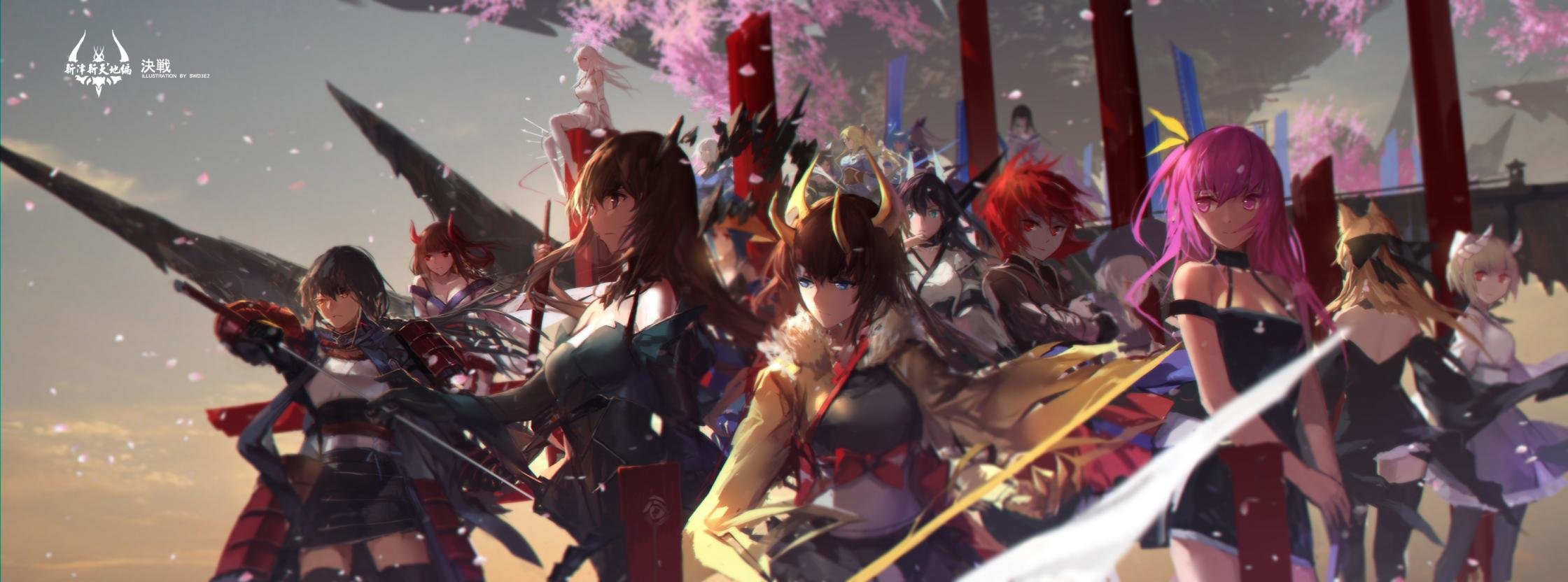Best Pixiv Fantasia background ID:56515 for High Resolution dual screen 2240x832 computer