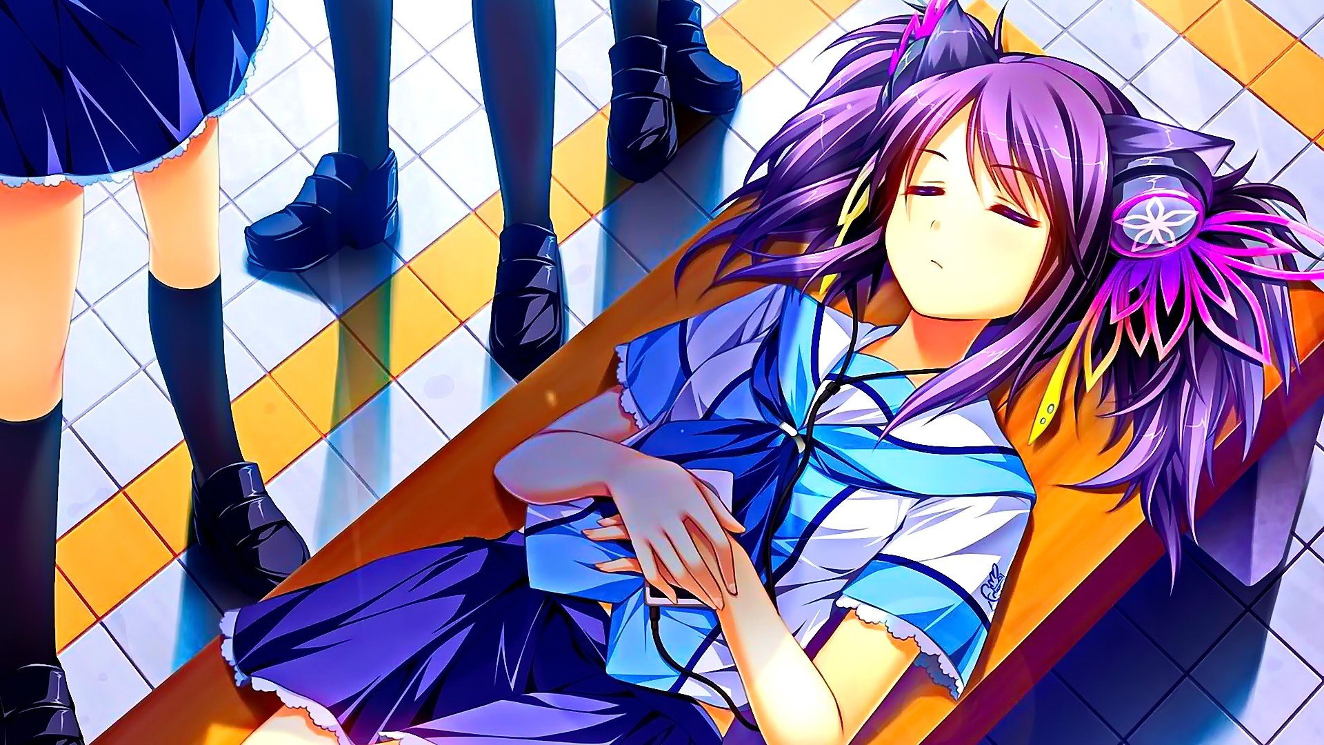 High resolution School anime girl 1080p wallpaper ID:151352 for desktop