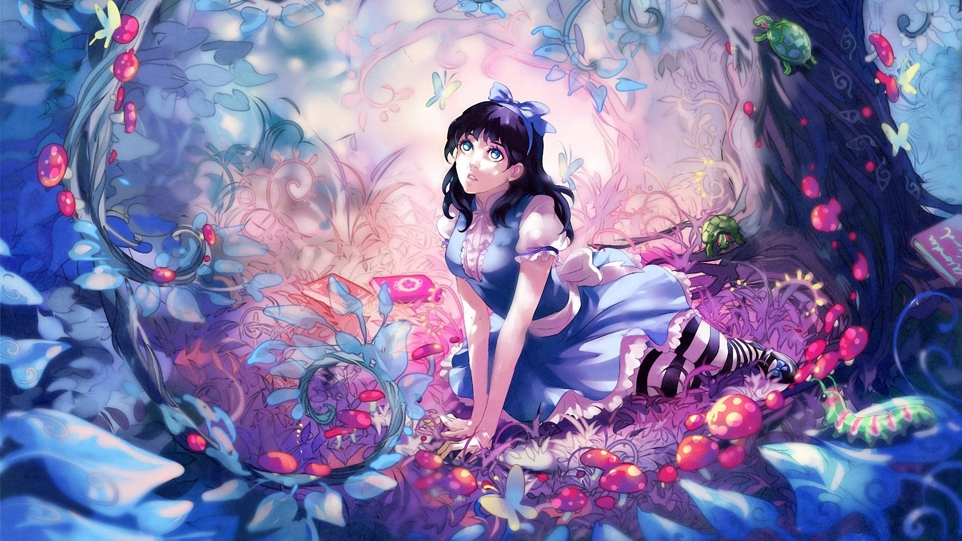 Download full hd 1920x1080 Alice In Wonderland Anime computer wallpaper ID:473403 for free