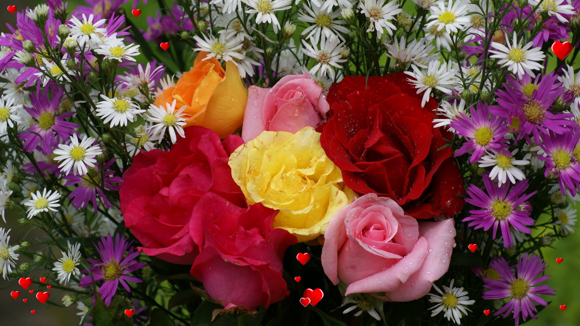 Free download Flower bouquet background ID:180072 full hd for desktop