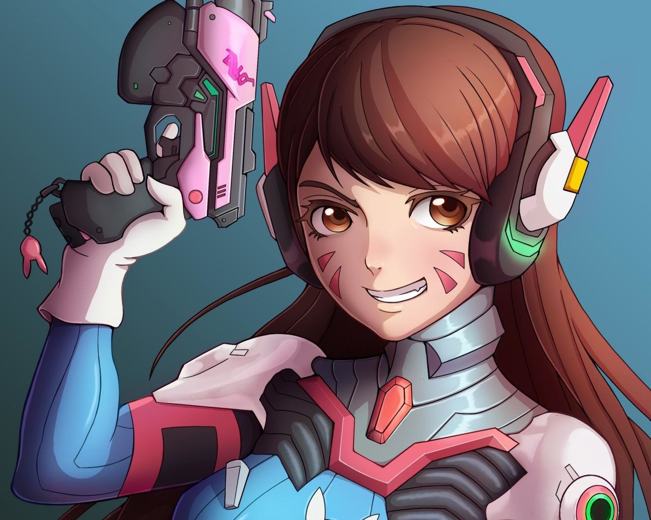 Download hd 1280x1024 D.Va (Overwatch) PC wallpaper ID:169878 for free